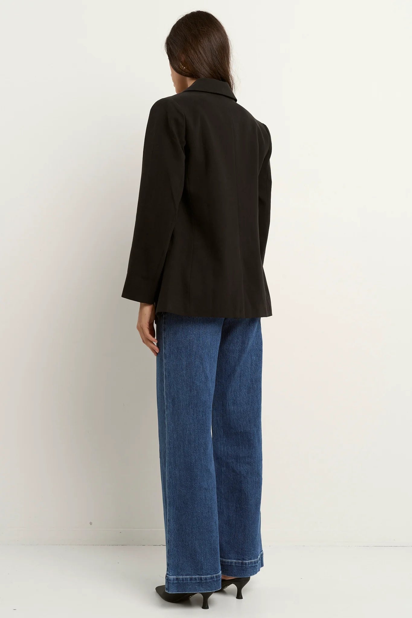 Atlantic Black Lyocell Cotton Blazer