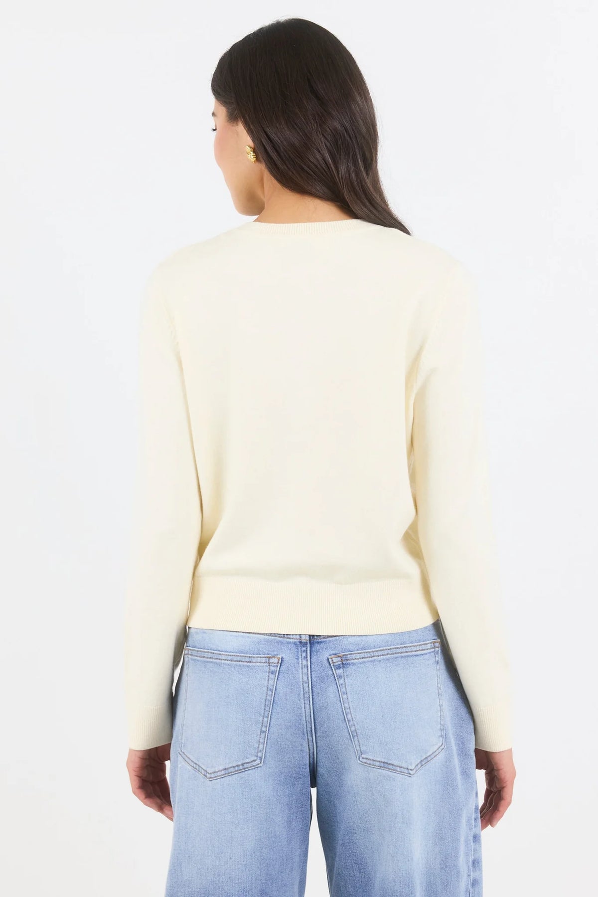 Autograph butter soft fine gauge crew neck cardi