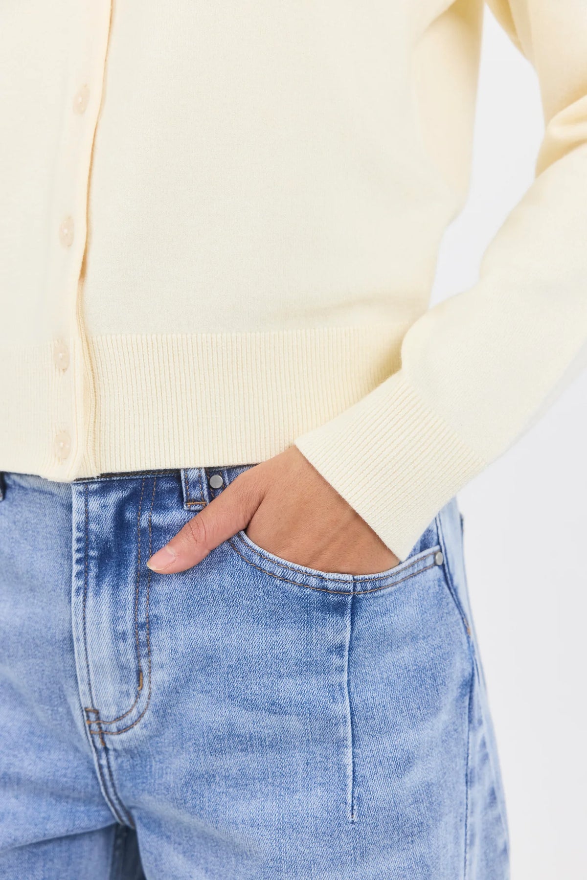 Autograph butter soft fine gauge crew neck cardi