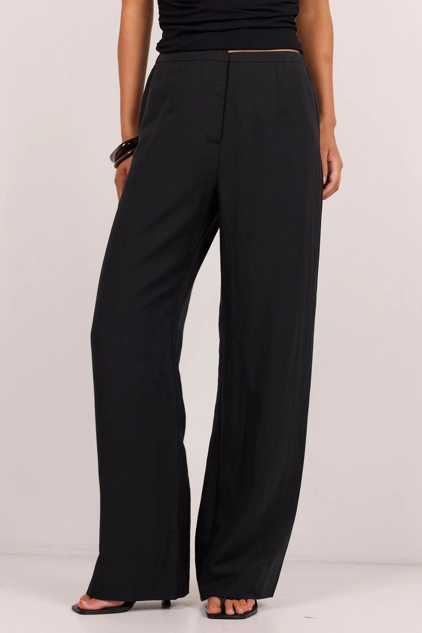 Charmed Soft Black Wide Leg Pants