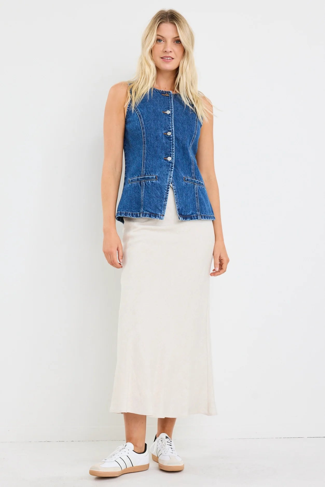 Baseline Marine Blue Denim Vest