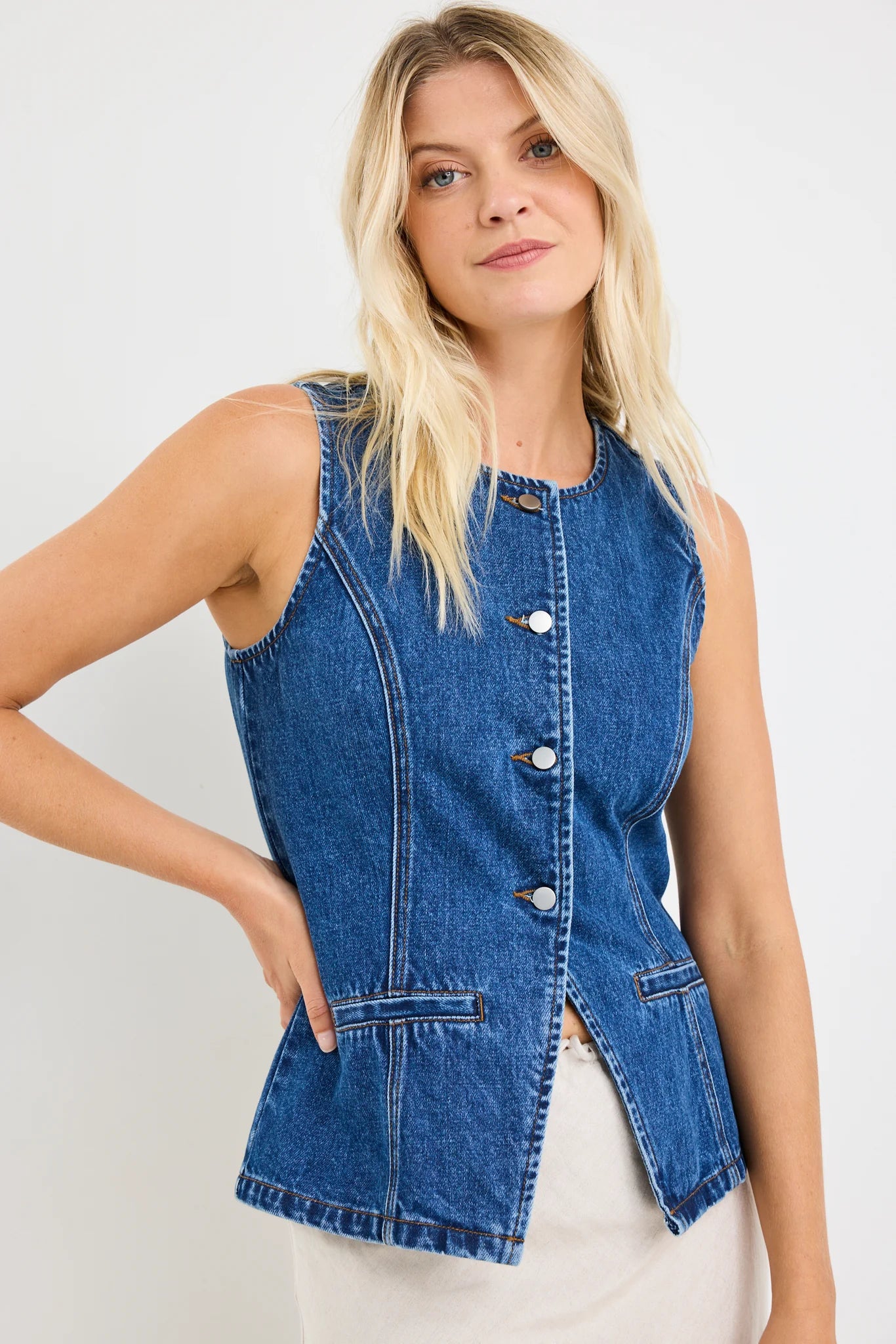 Baseline Marine Blue Denim Vest