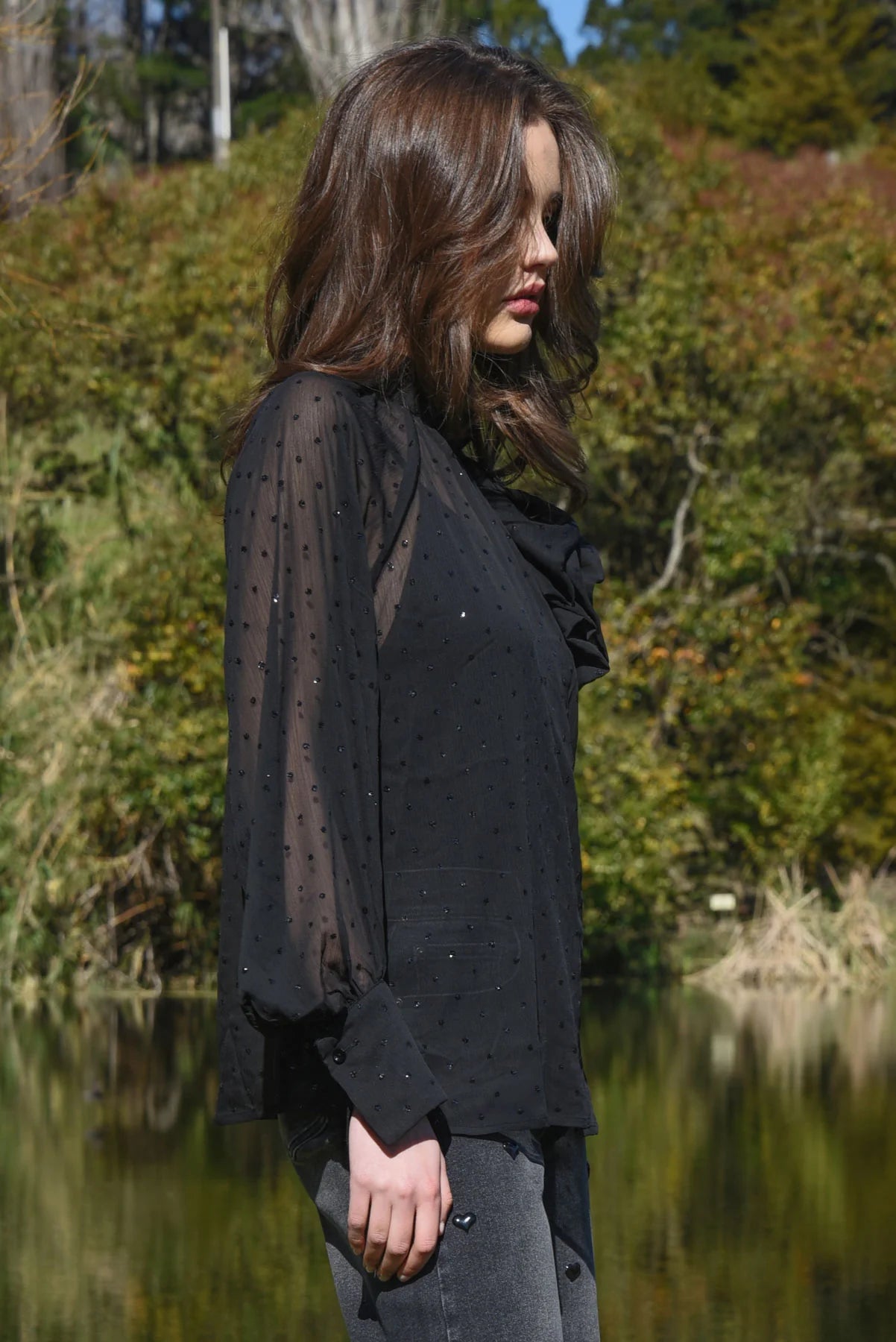 Sew Fancy Blouse Black