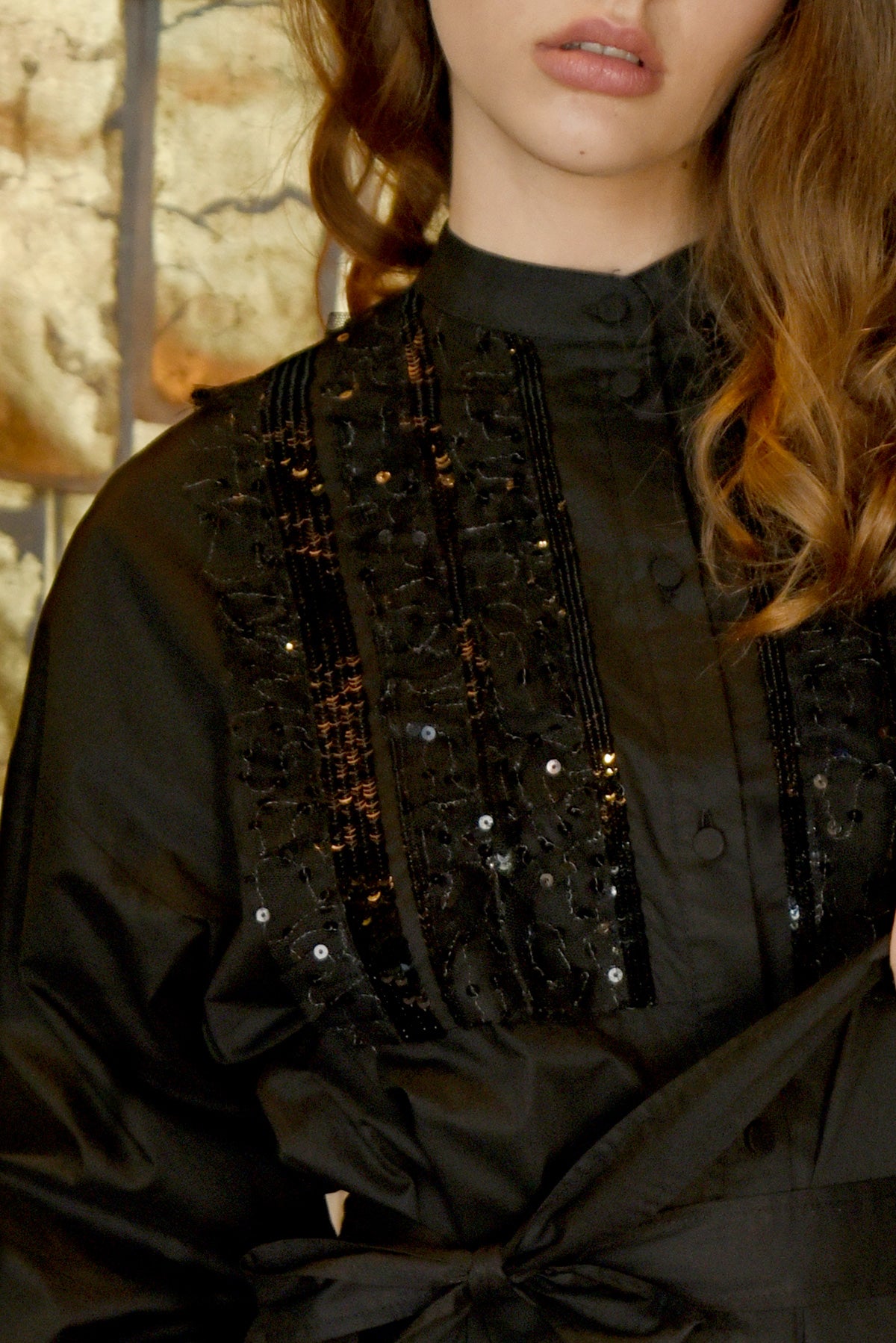 As Far As I Can Sequin Black Dress