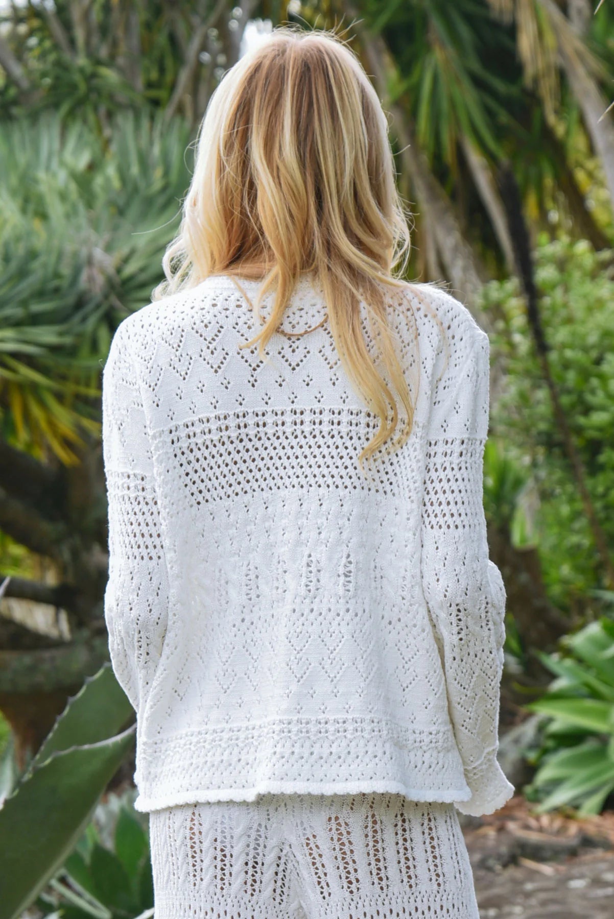 Boho Breeze Sweater White