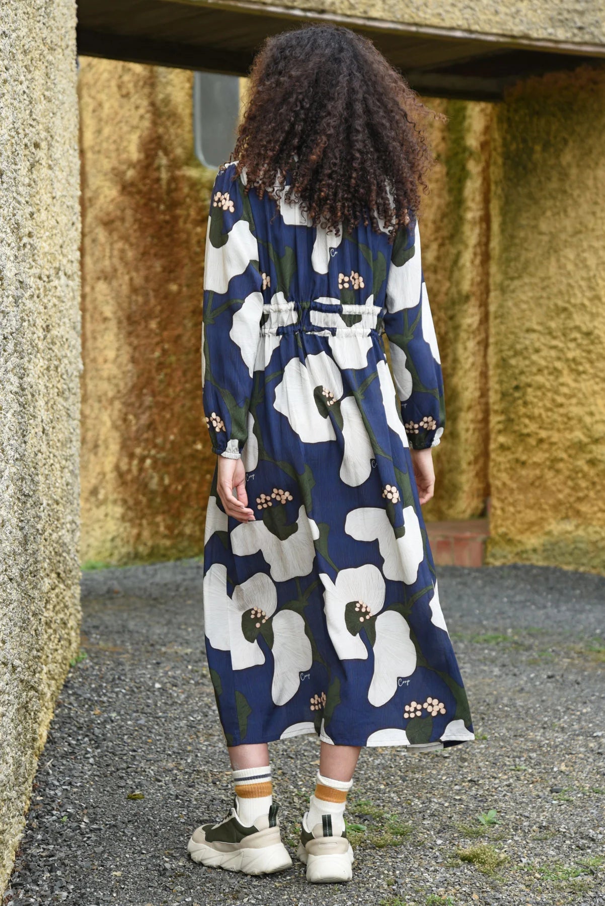Ruche With It Dress Navy