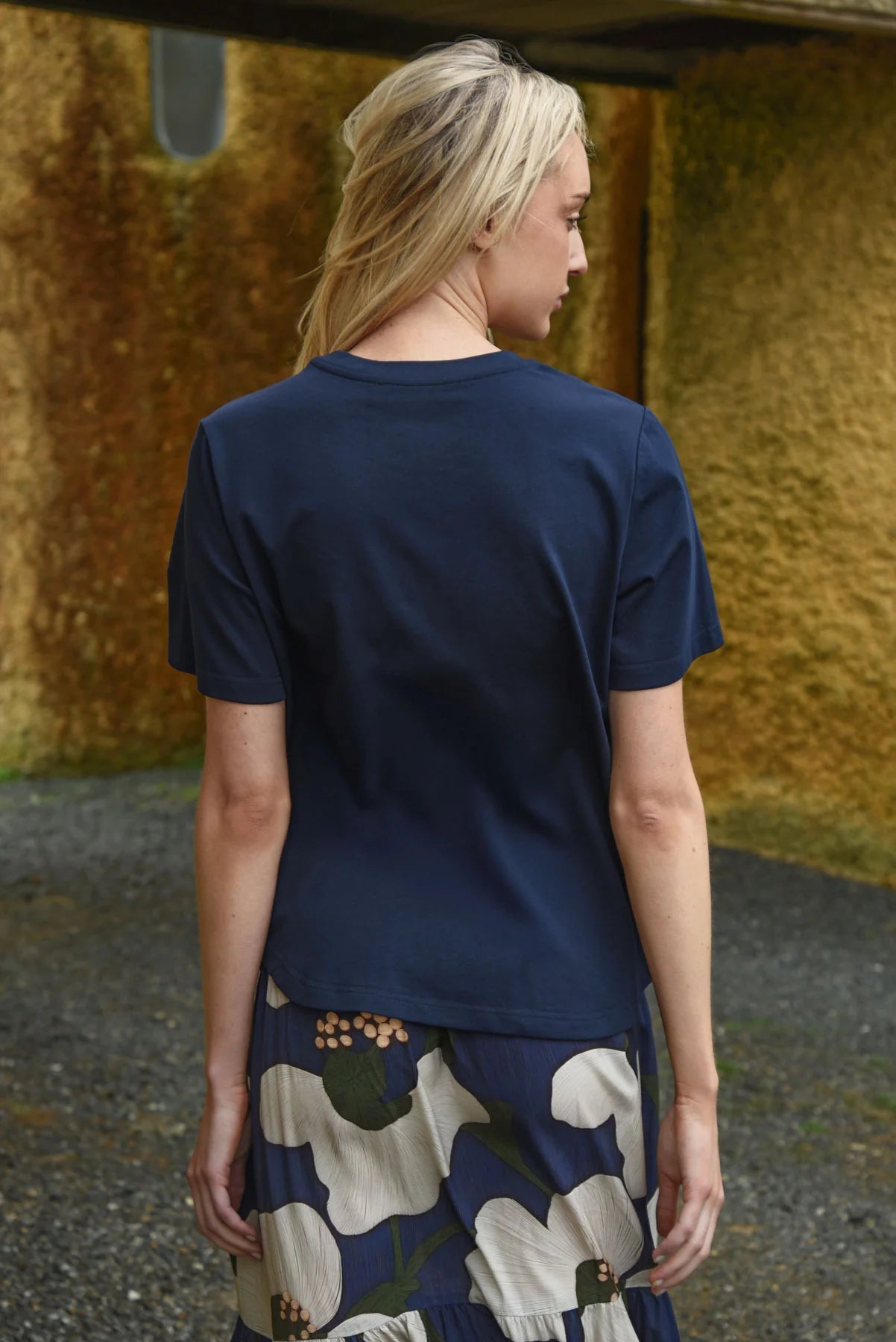 Petal Pop T-Shirt Navy