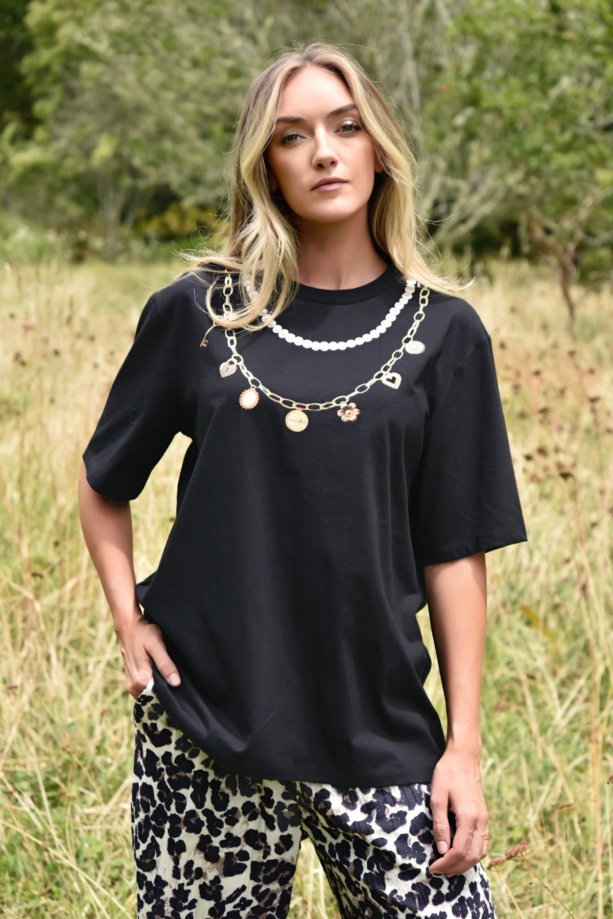 Charm School T-Shirt Black