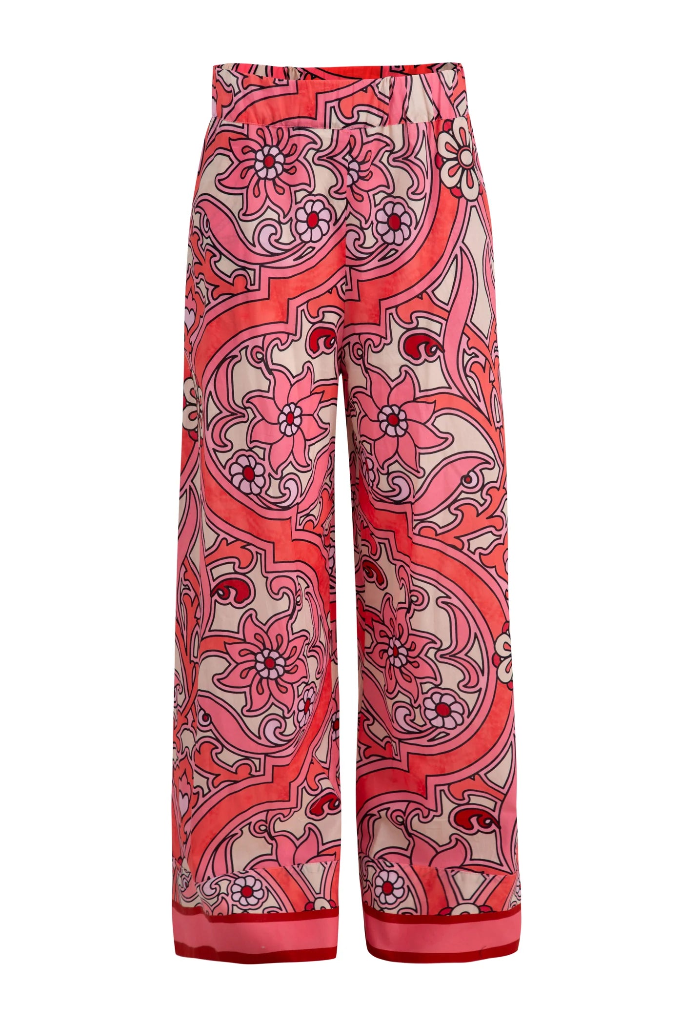 Take Your Lead Pant Pink Border