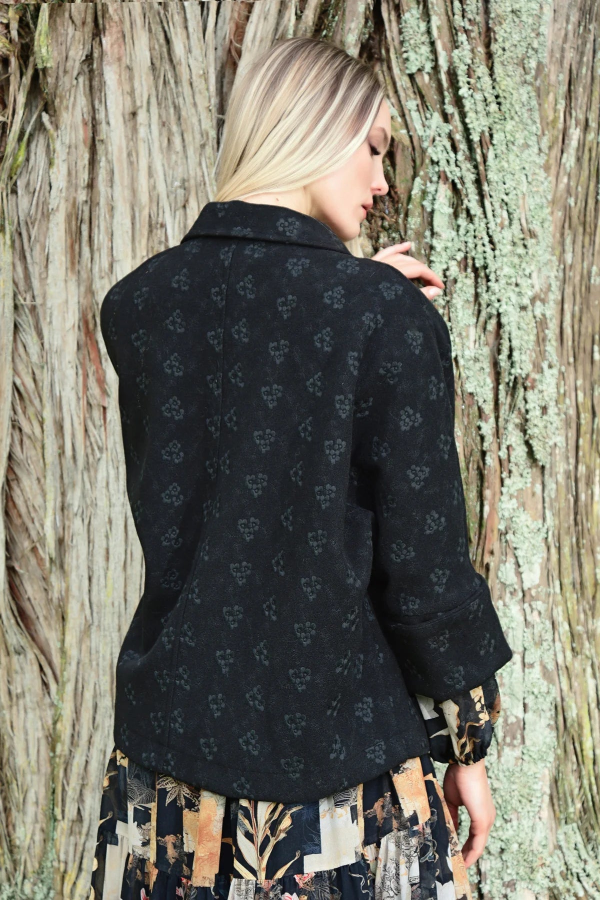 Woven at Heart Jacket Black