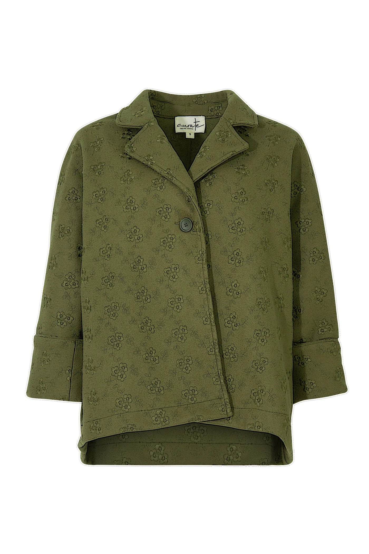 Woven At Heart Jacket  Olive