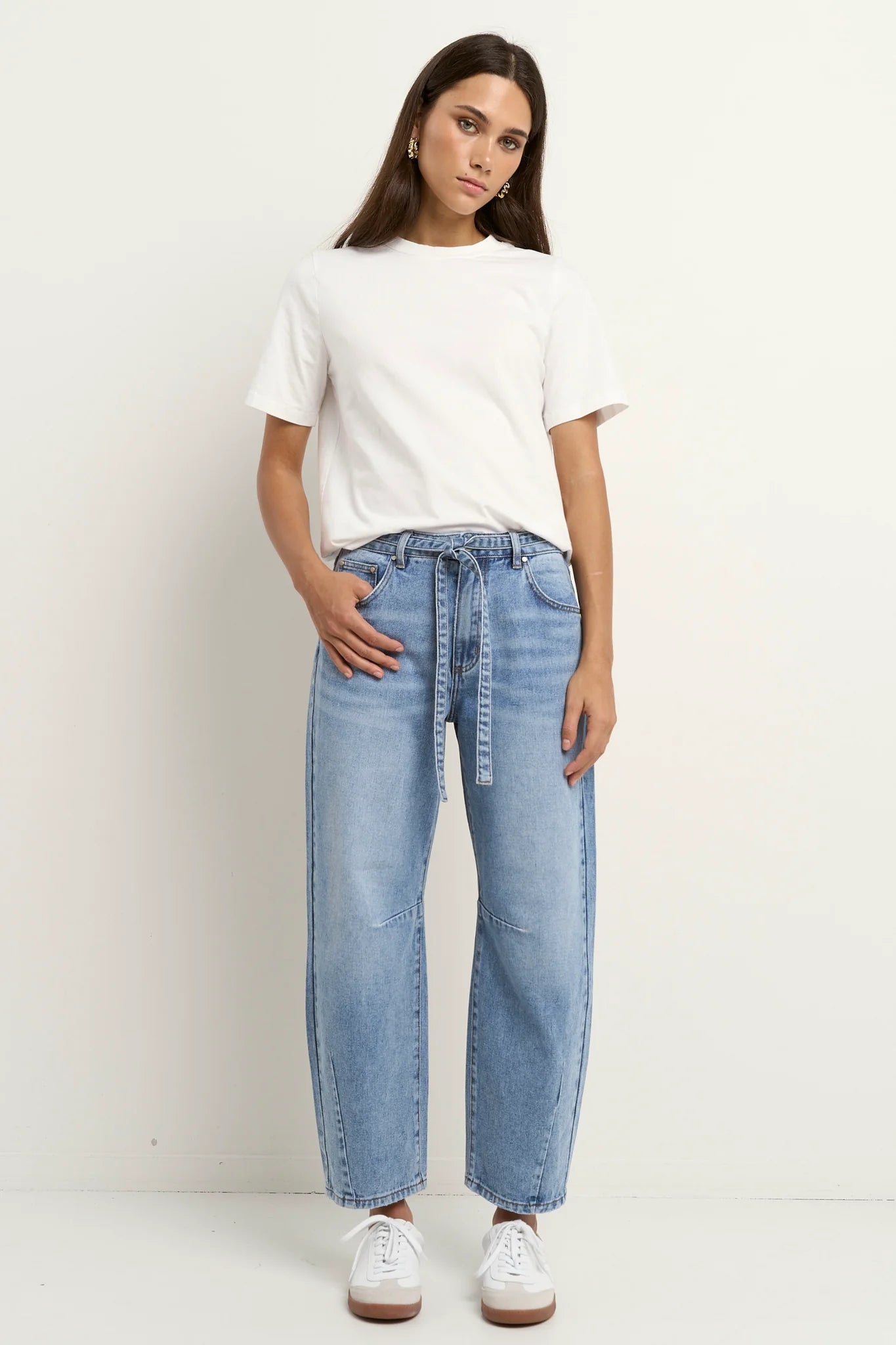 Campus  Light Blue Barrel Jean