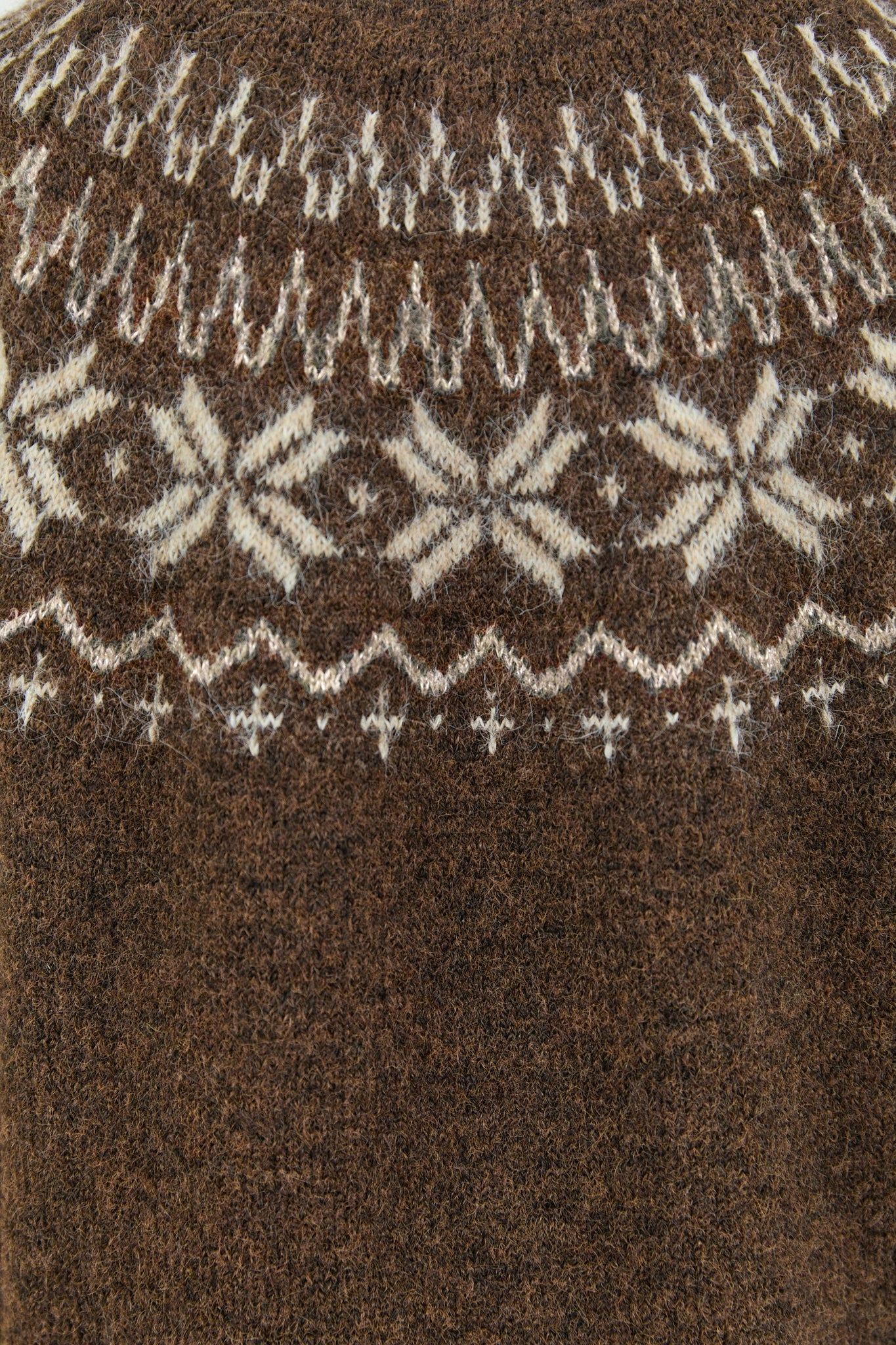 Climate Chocolate Fairisle Detail Jumper