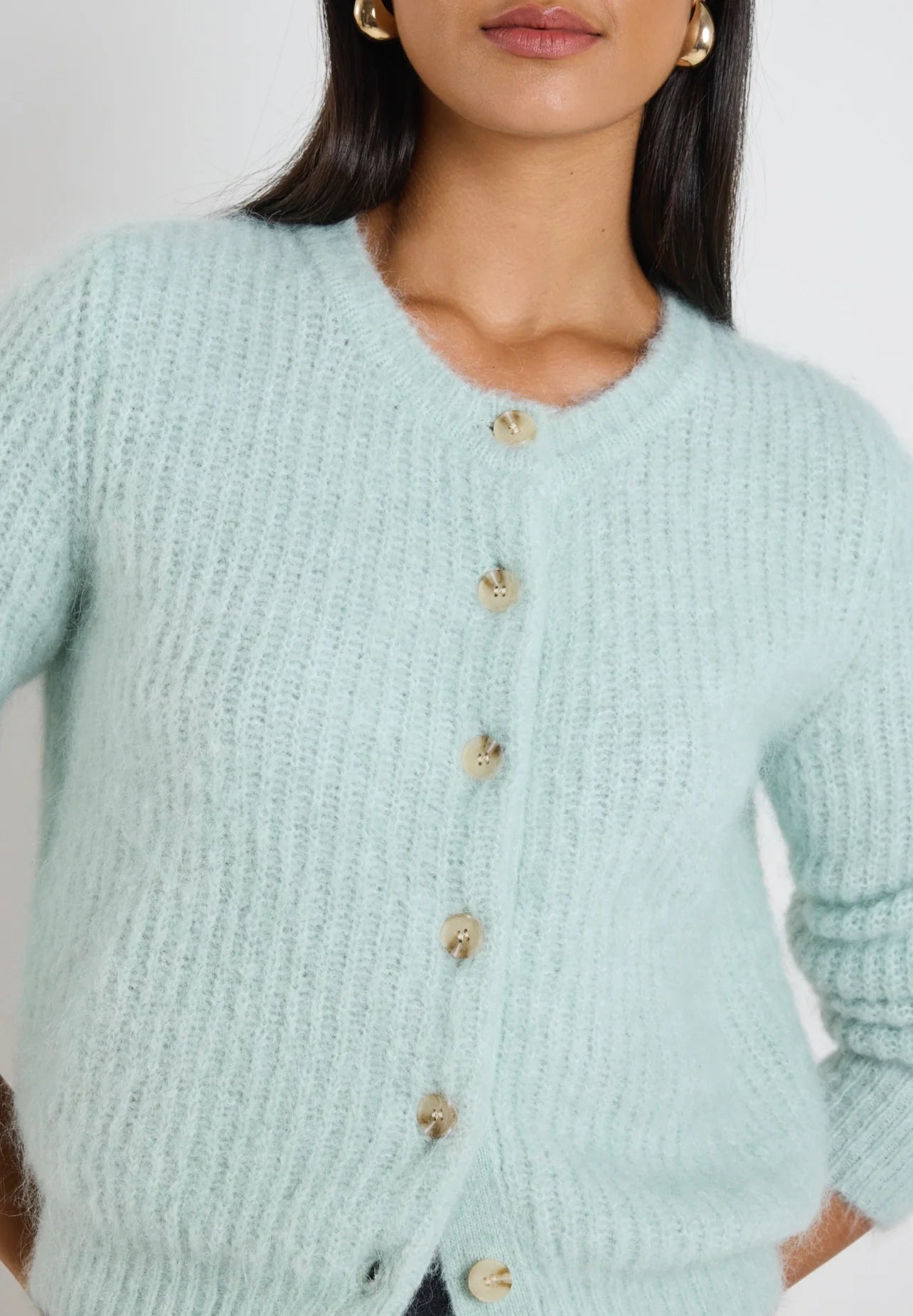 Compound Sea Foam Cardigan