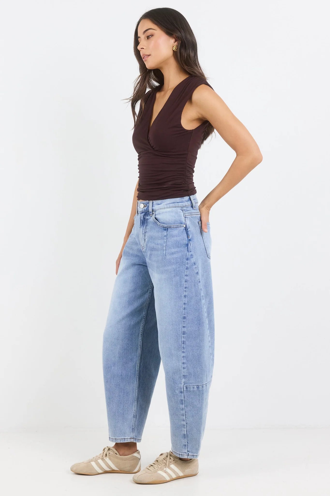 Graduate Light Blue Stretch Barrel Jean