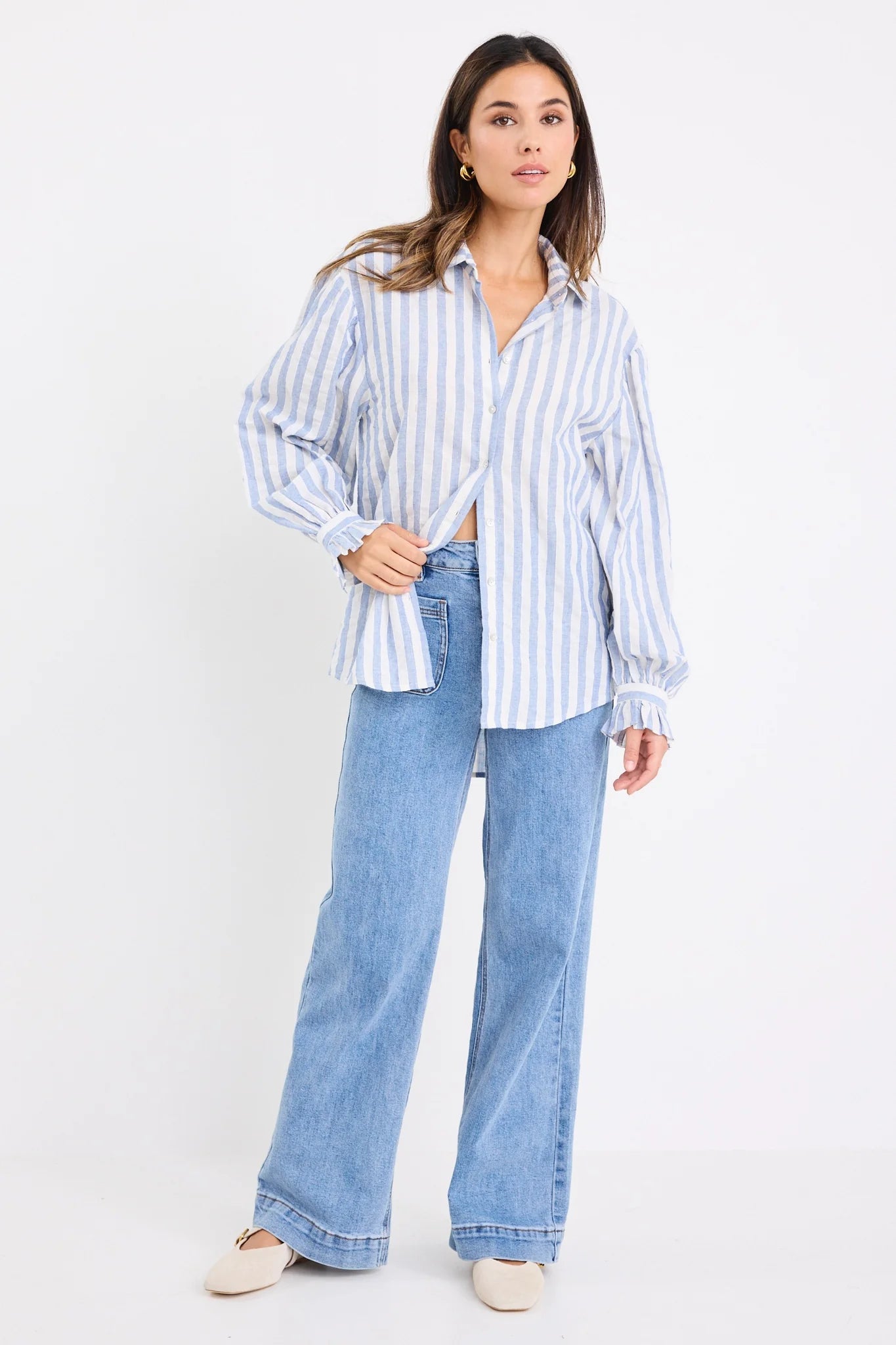 Connection Blue Stripe Shirt