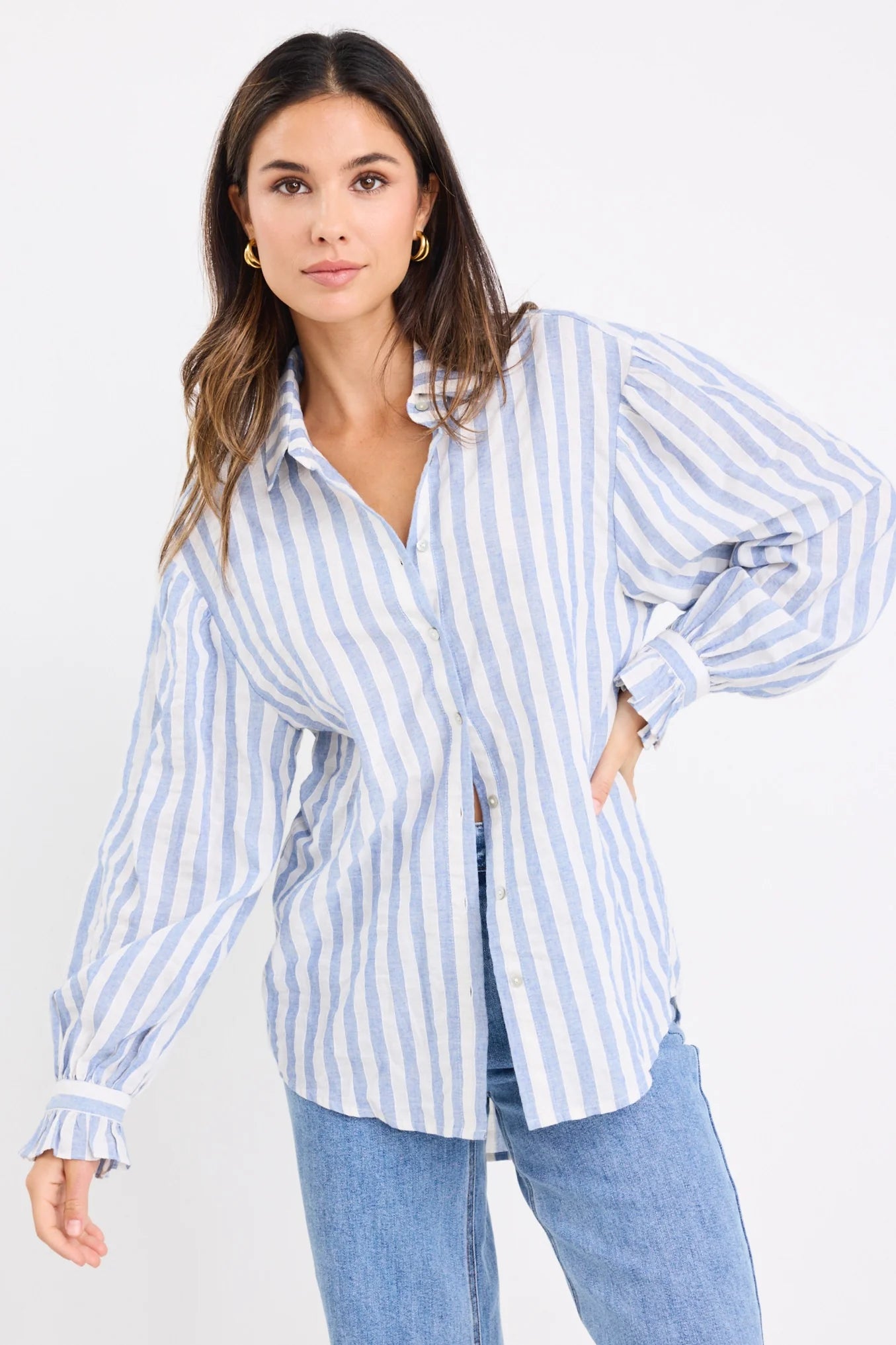 Connection Blue Stripe Shirt