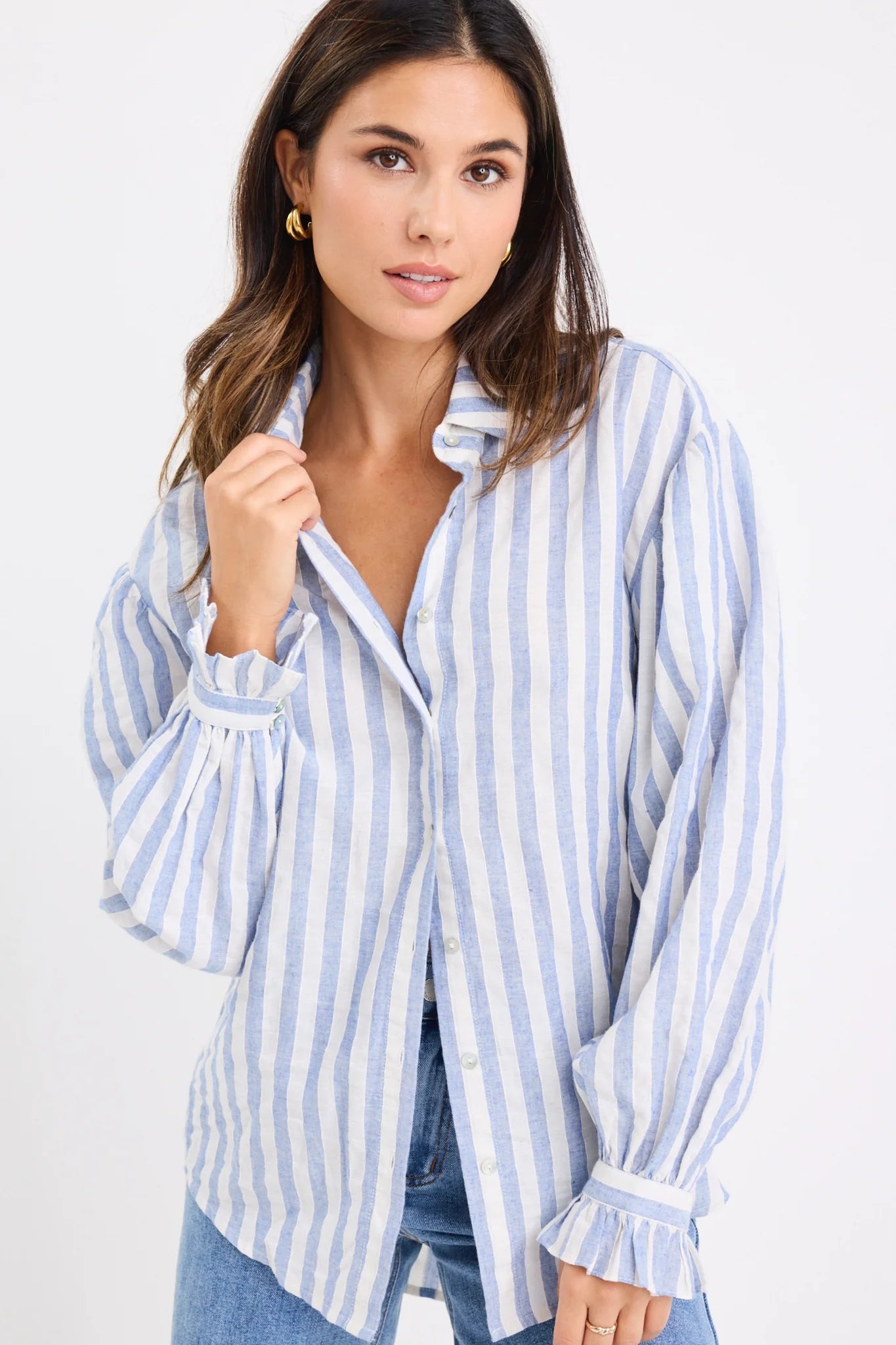 Connection Blue Stripe Shirt