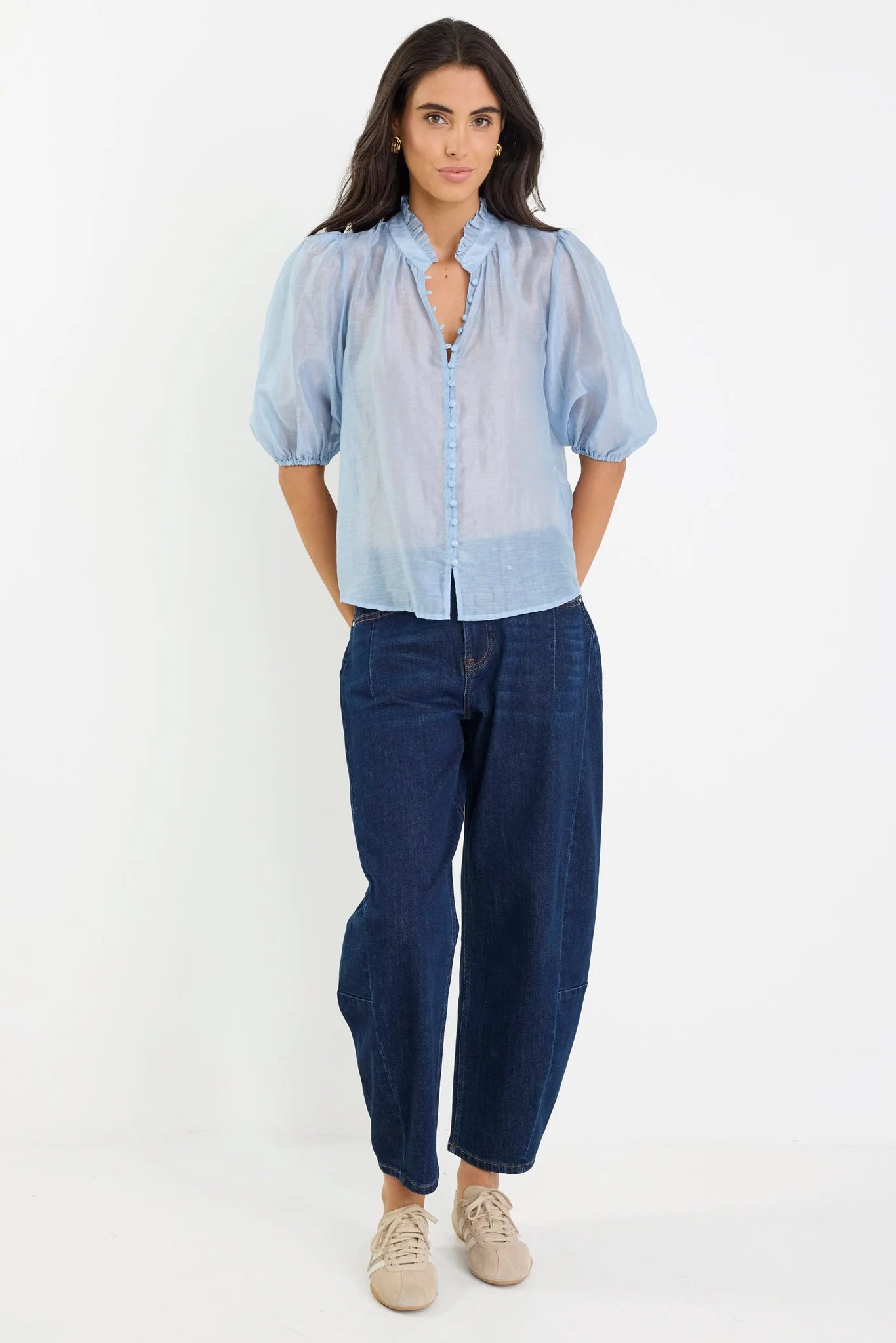 Continuance Pale Blue SS Top