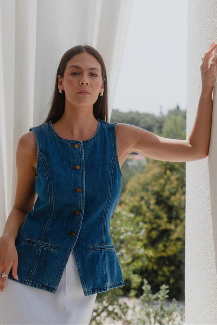 Baseline Marine Blue Denim Vest