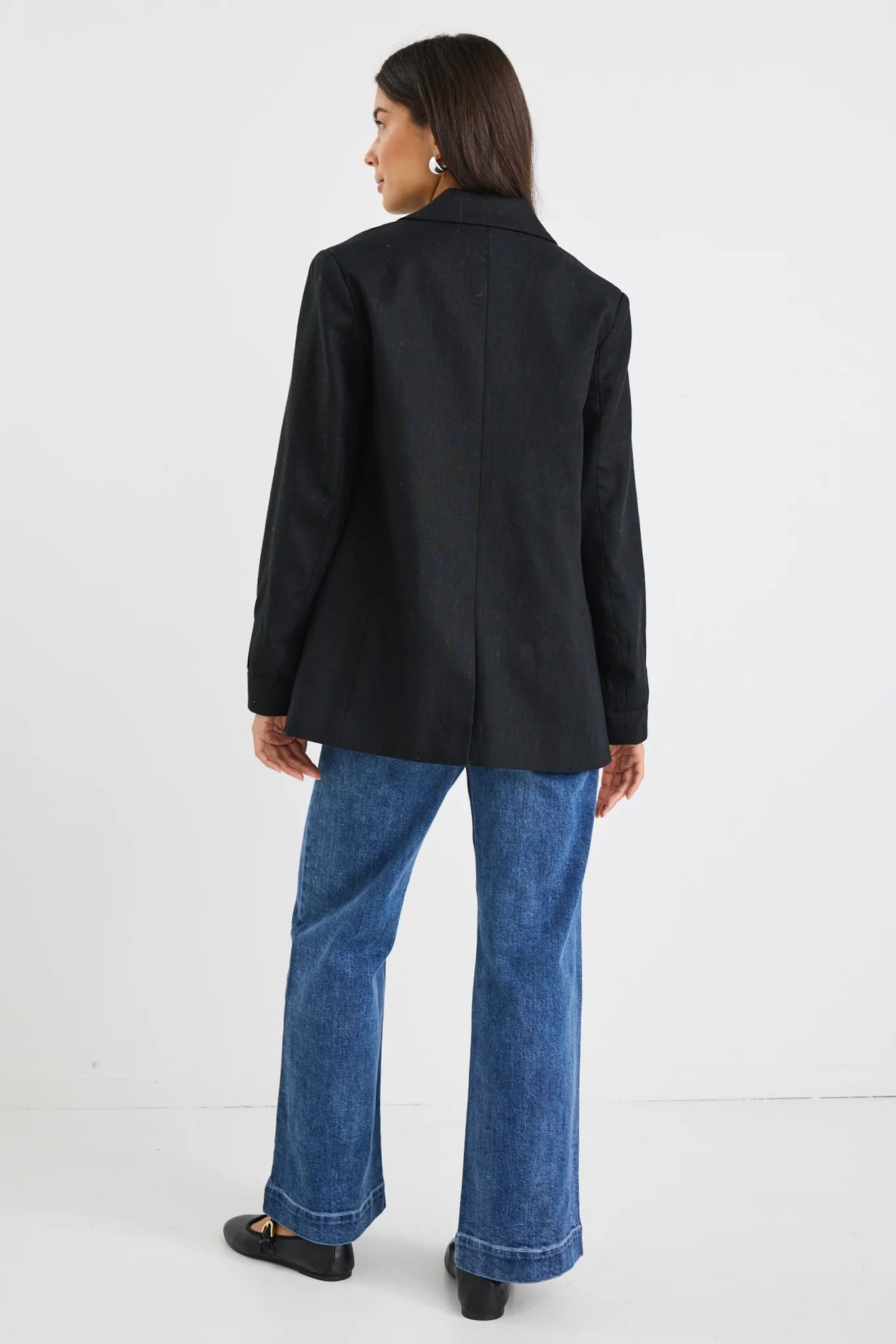 Dock Black Ramie Blazer