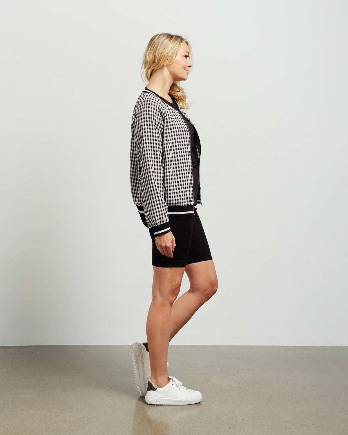 Bobby Bomber Black/White Check