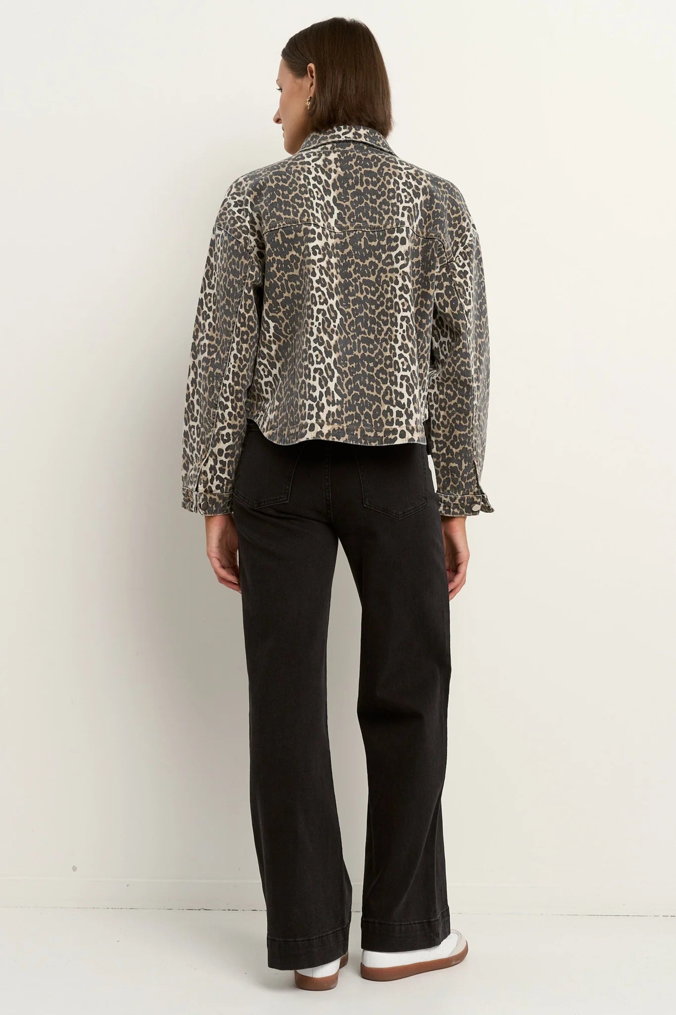 Echo Animal Print Denim Jacket