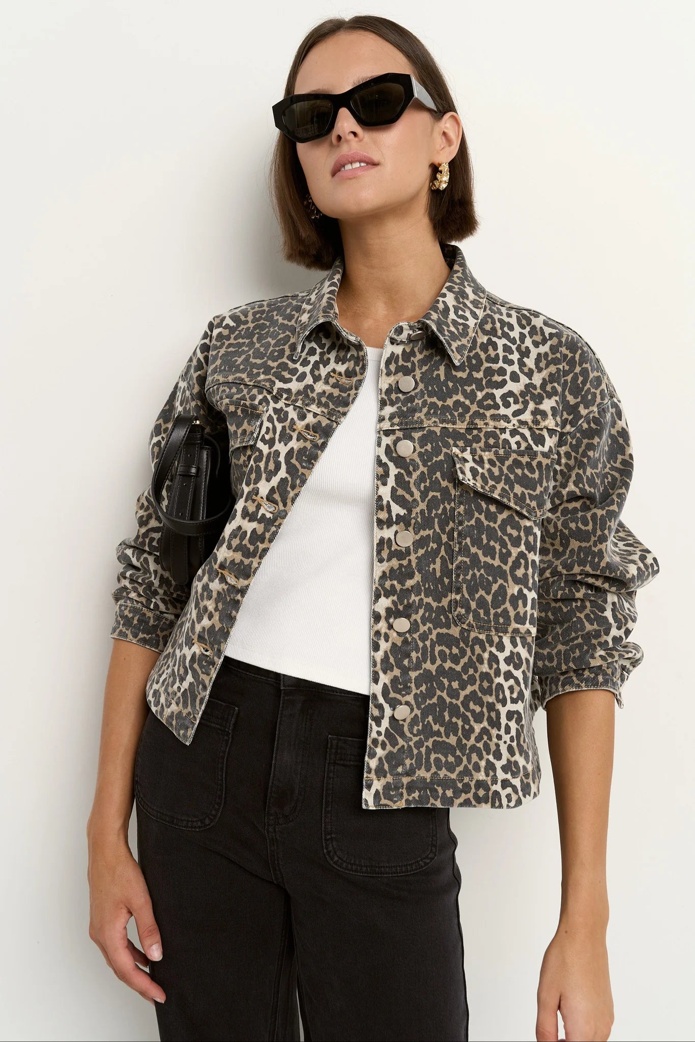 Echo Animal Print Denim Jacket
