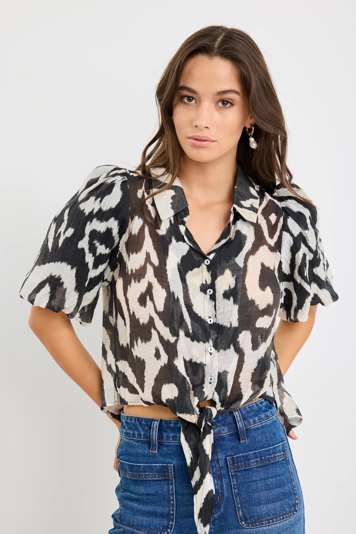 Exemption Black Zebra Shirt