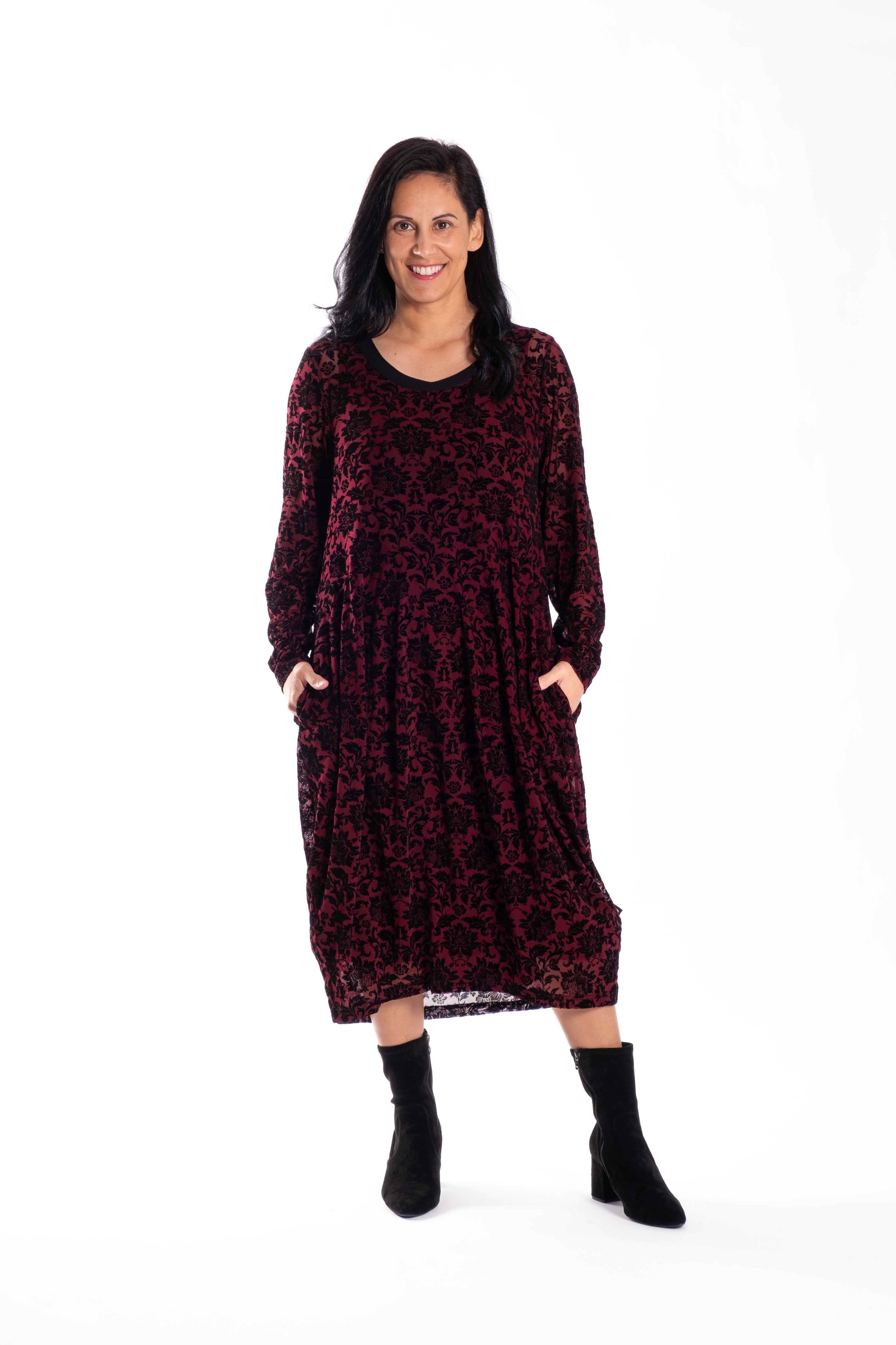 Chelsea Dress Maroon