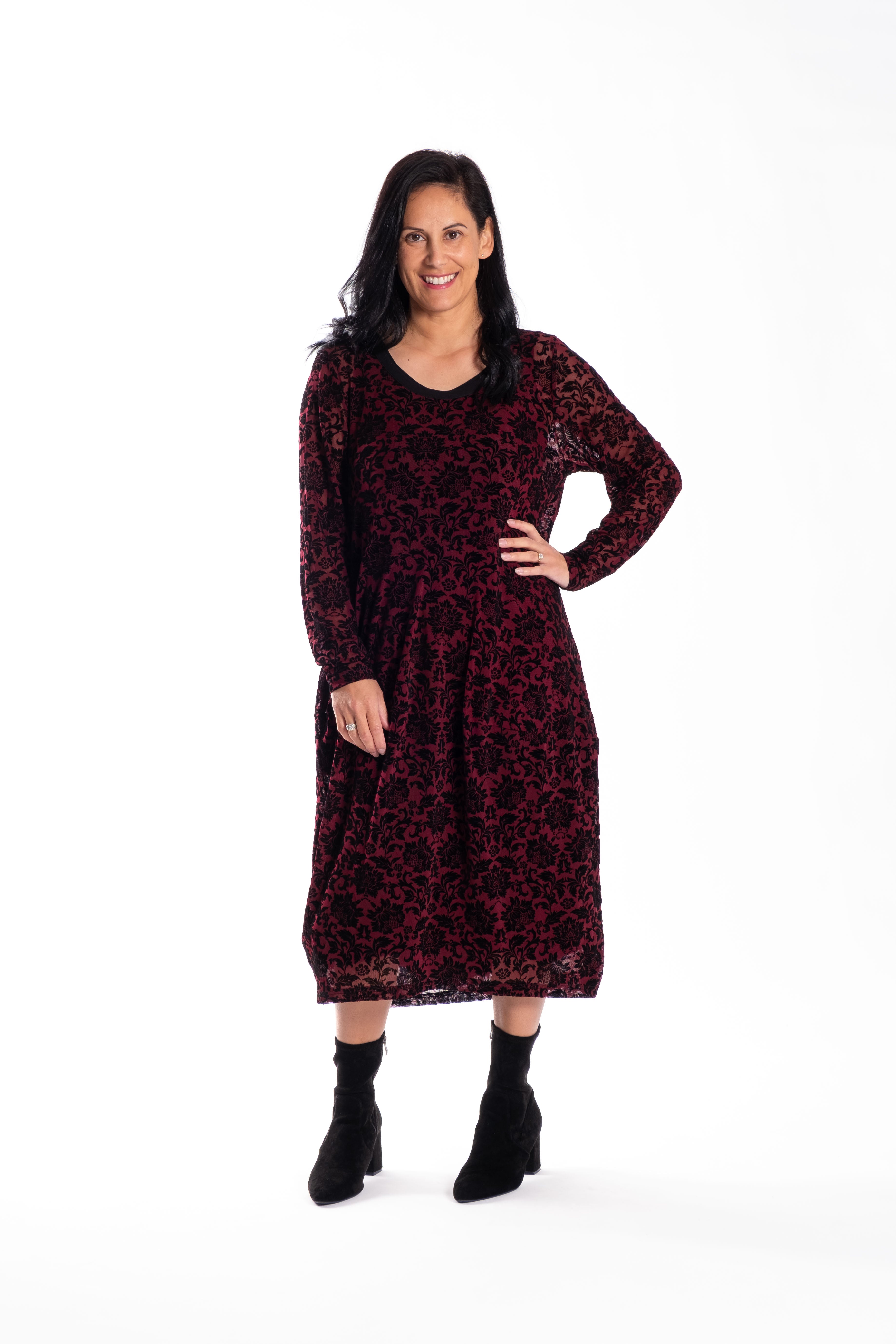 Chelsea Dress Maroon