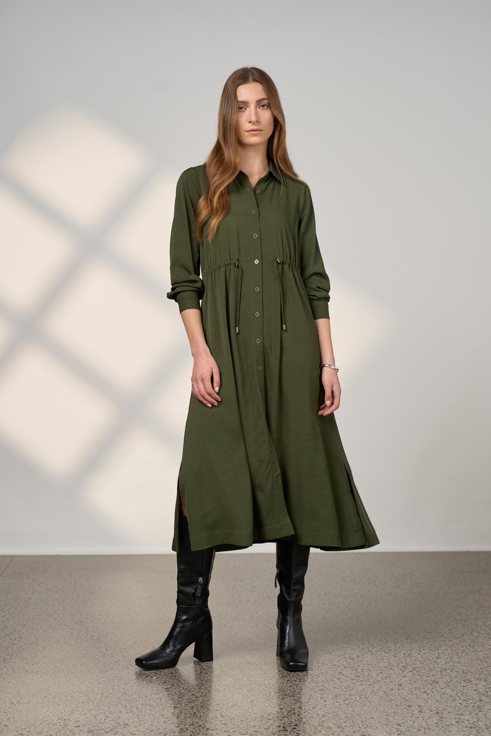 Sequence Shirt Dress