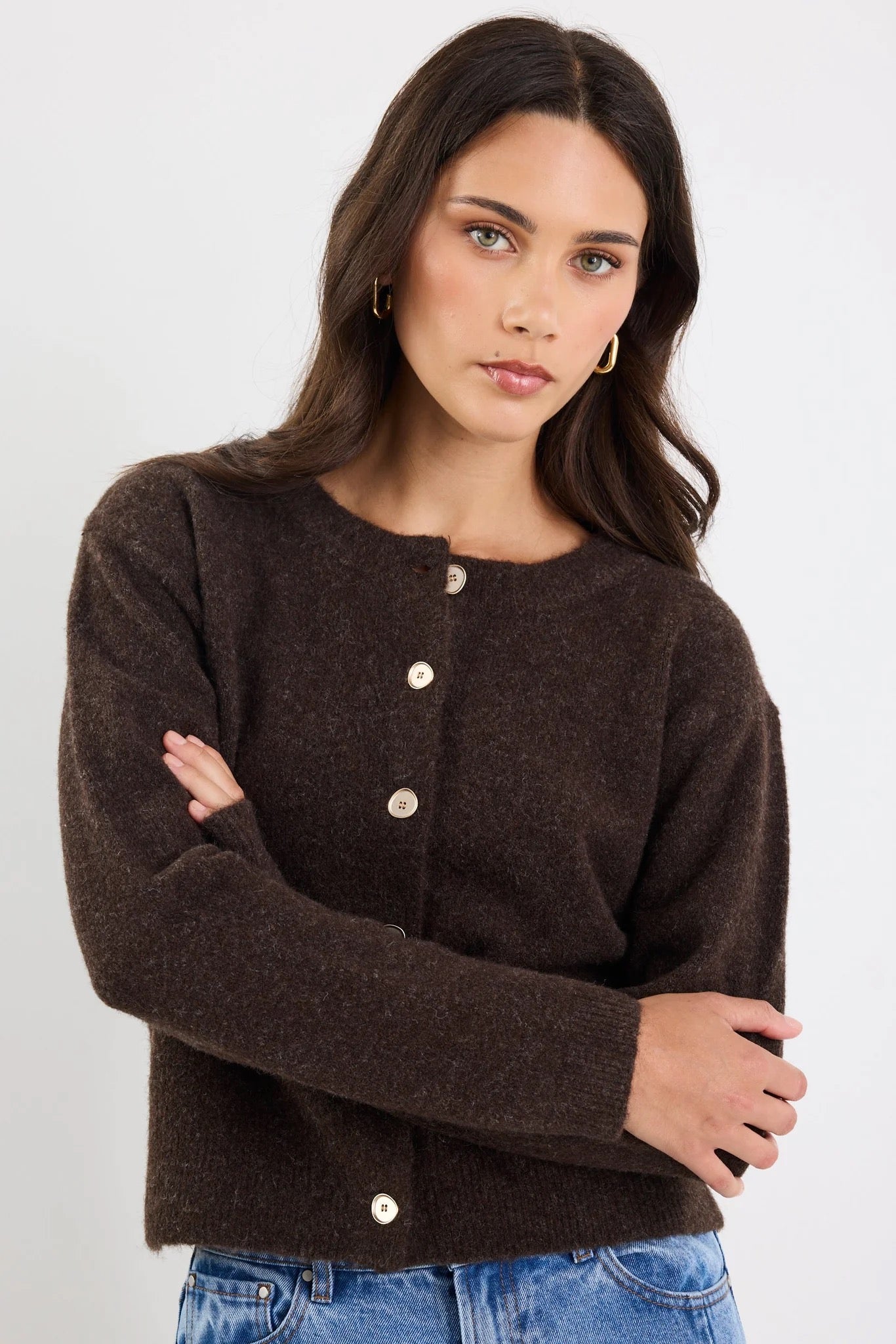 Imprint Crew Neck Cardi