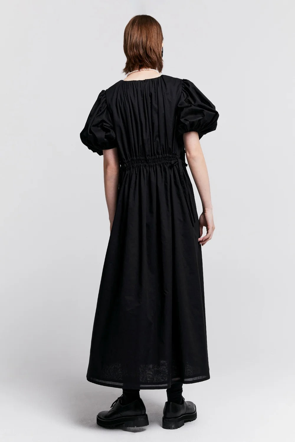 Lakeside Organic Cotton Dress Black