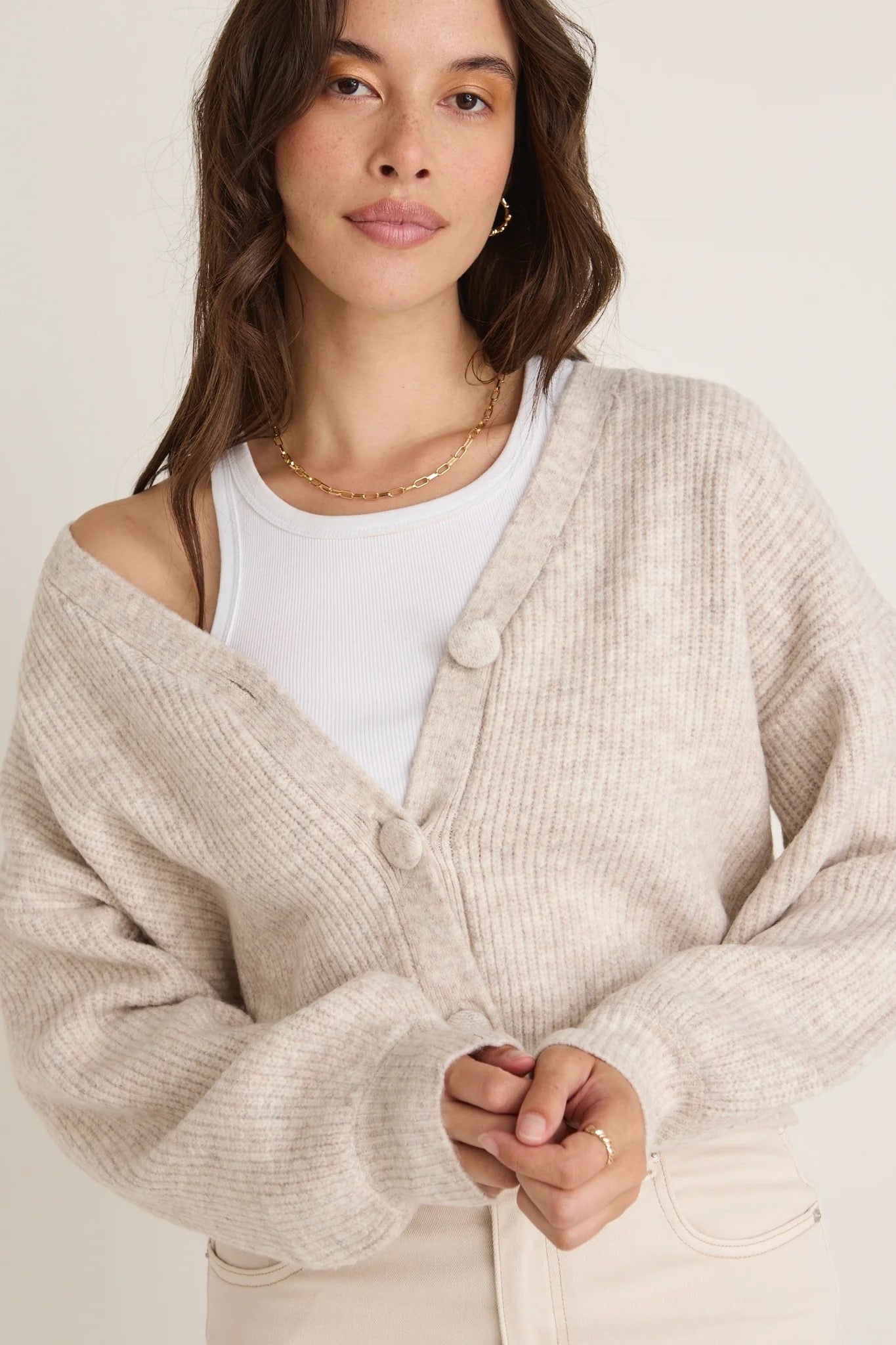 Wholesome oat chunky knit
