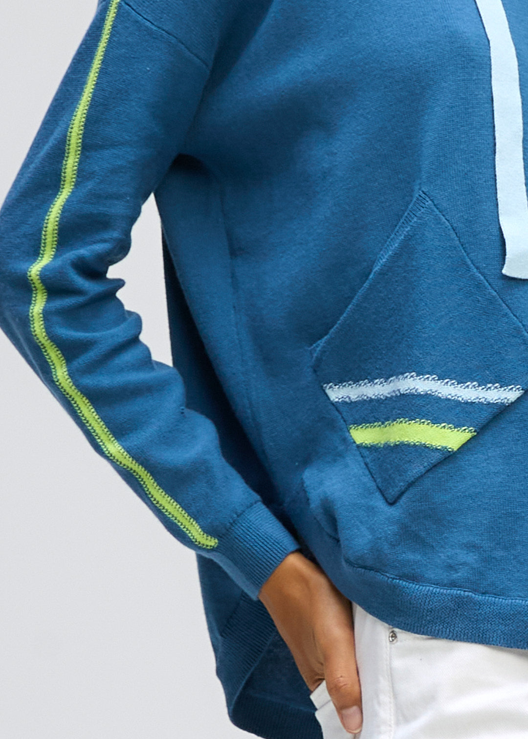 Hooded Jumper Indigo