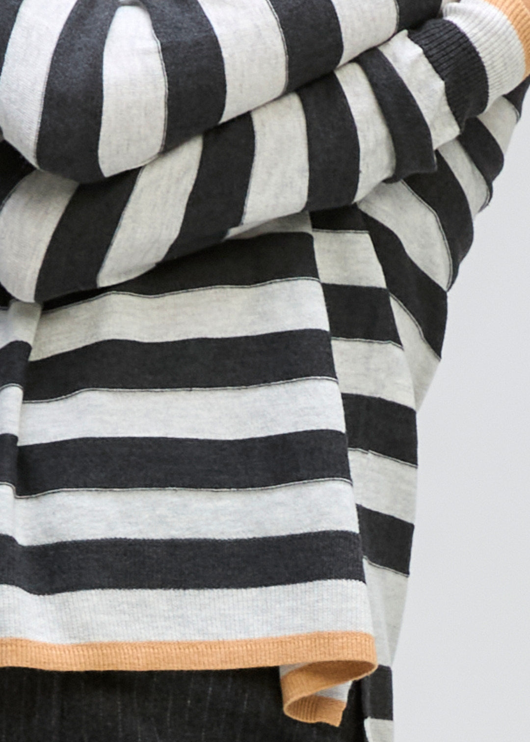 Stripe V Jumper LT Marl