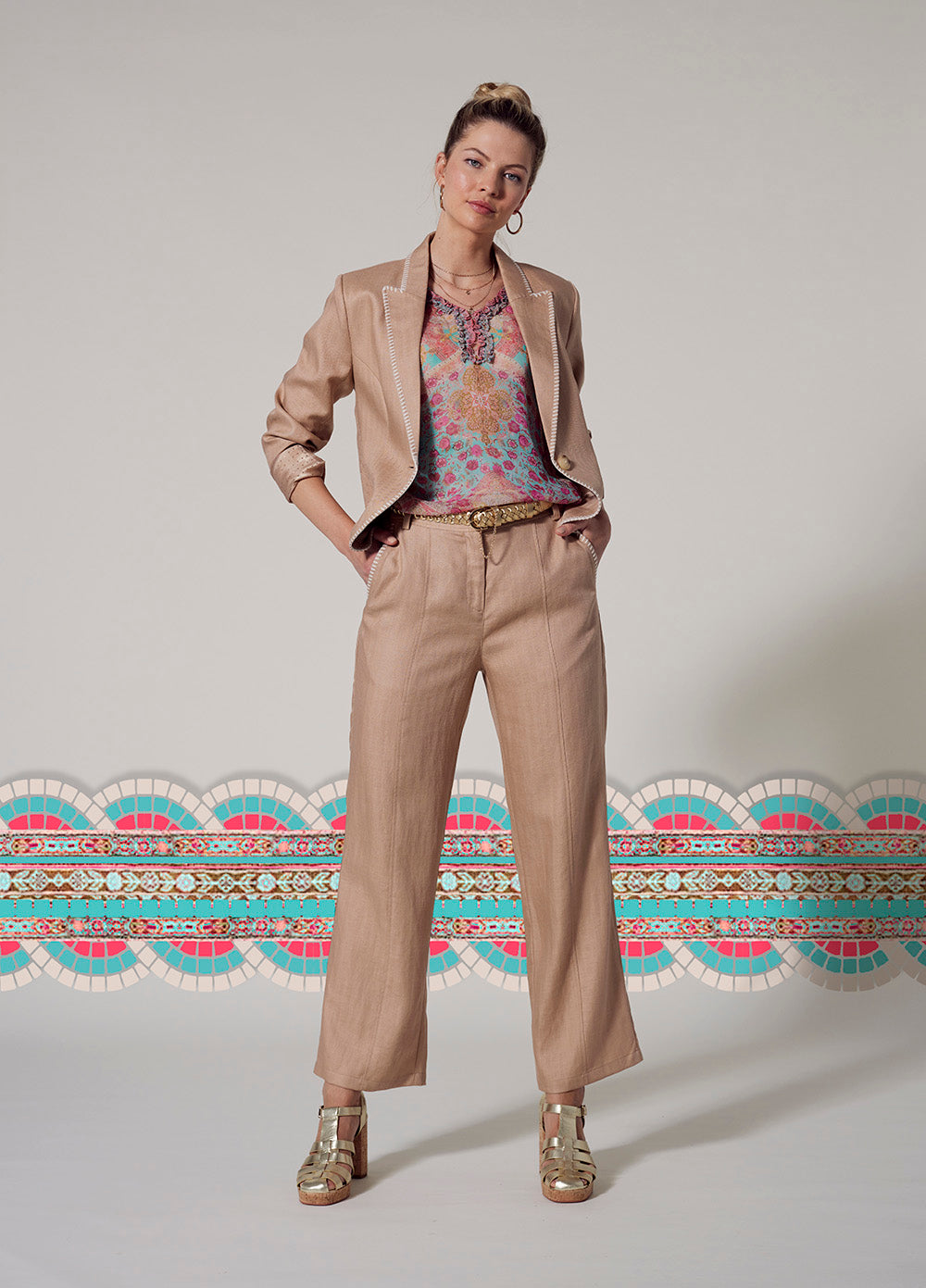 Cortona Pant Biscuit