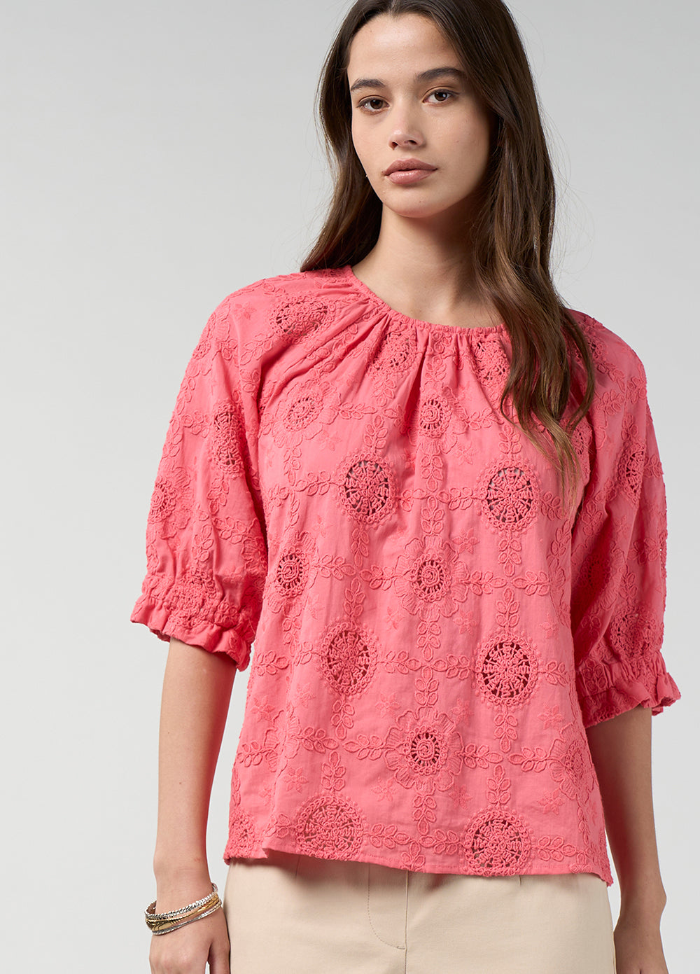 Asmita Top- Coral