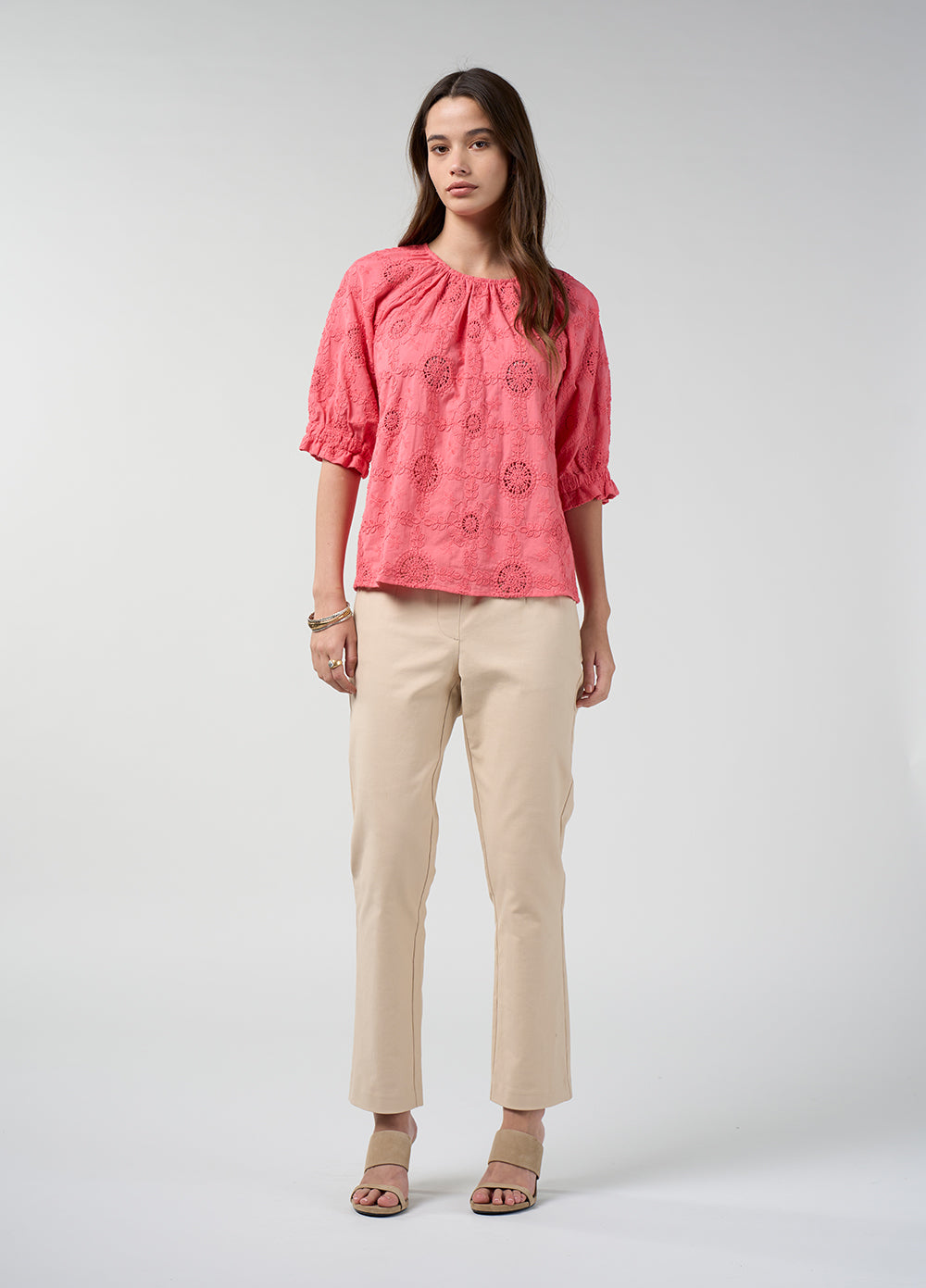 Asmita Top- Coral