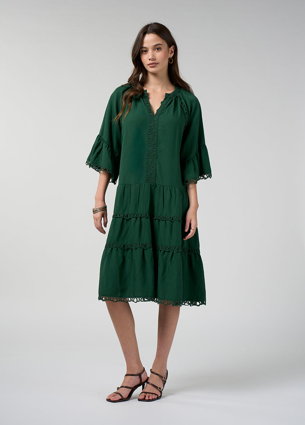 Shalini Dress- Jungle Green