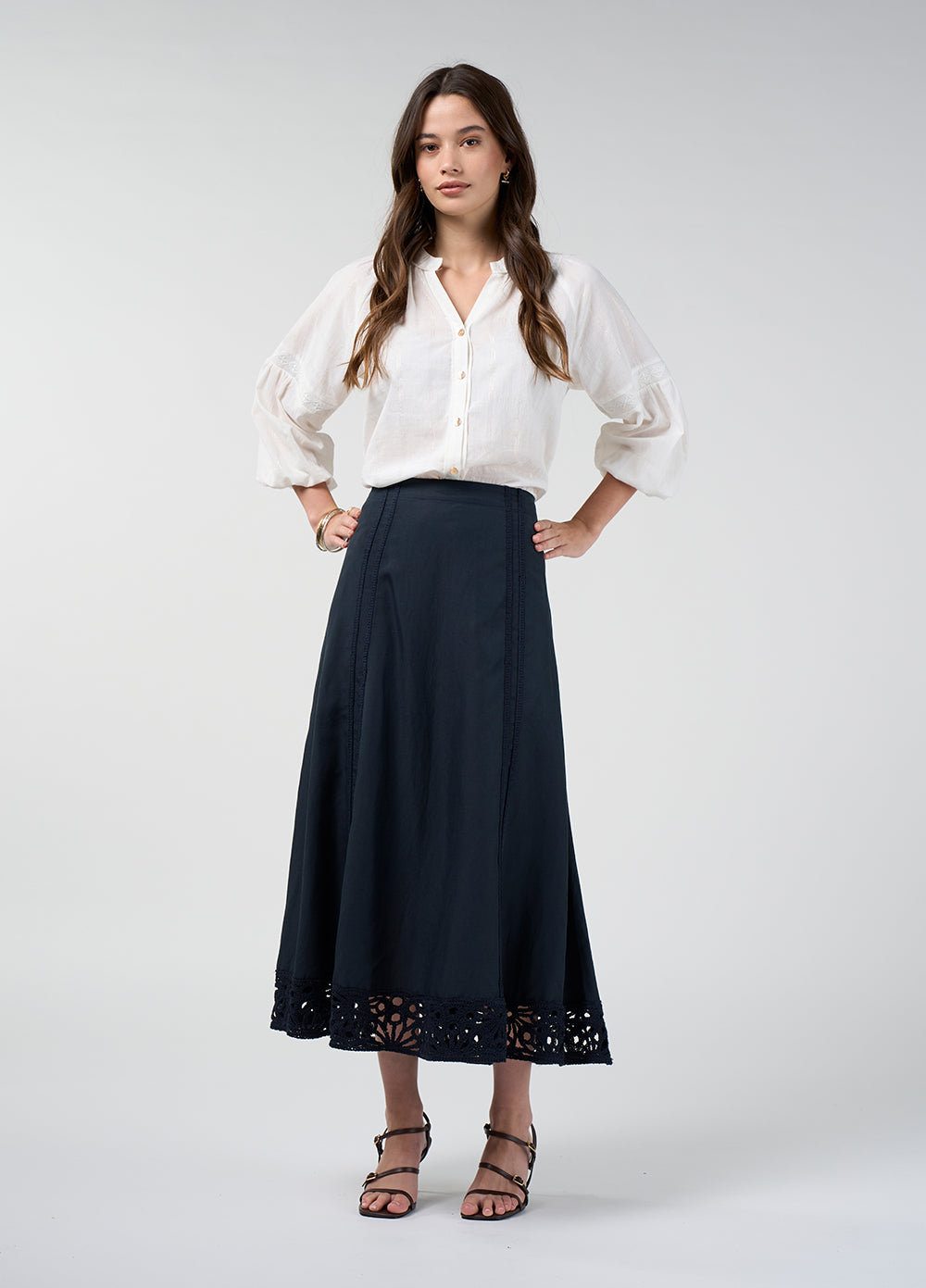 Meera Skirt Indigo