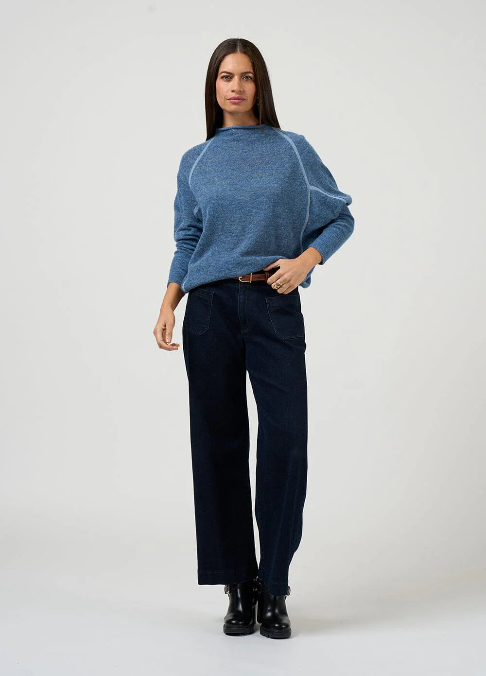 Astoria Batwing Sweater Denim
