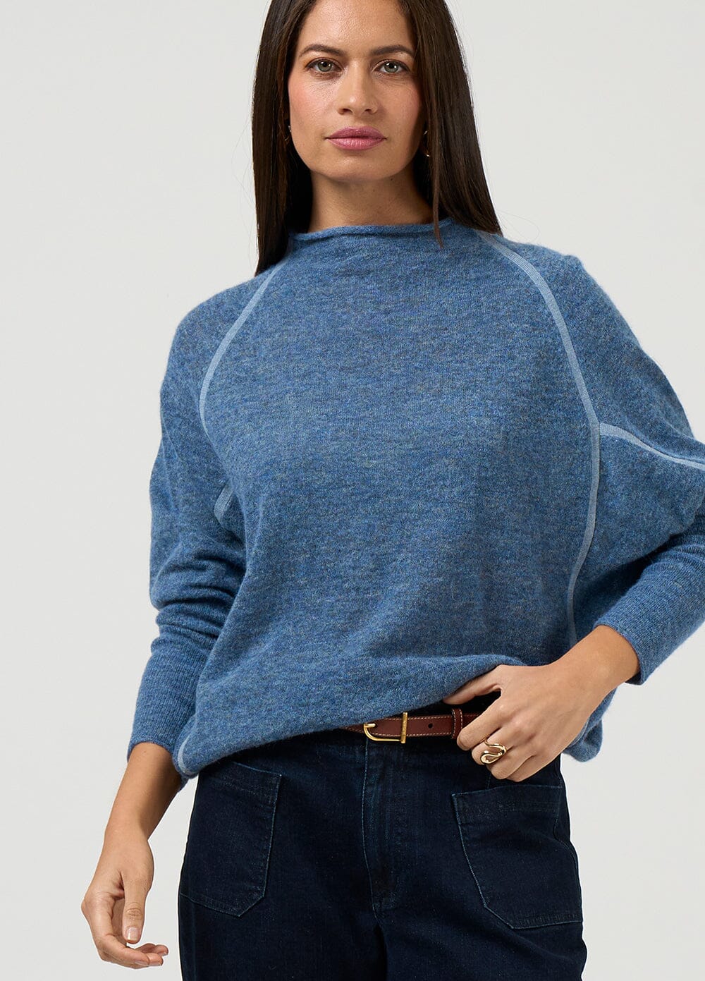 Astoria Batwing Sweater Denim