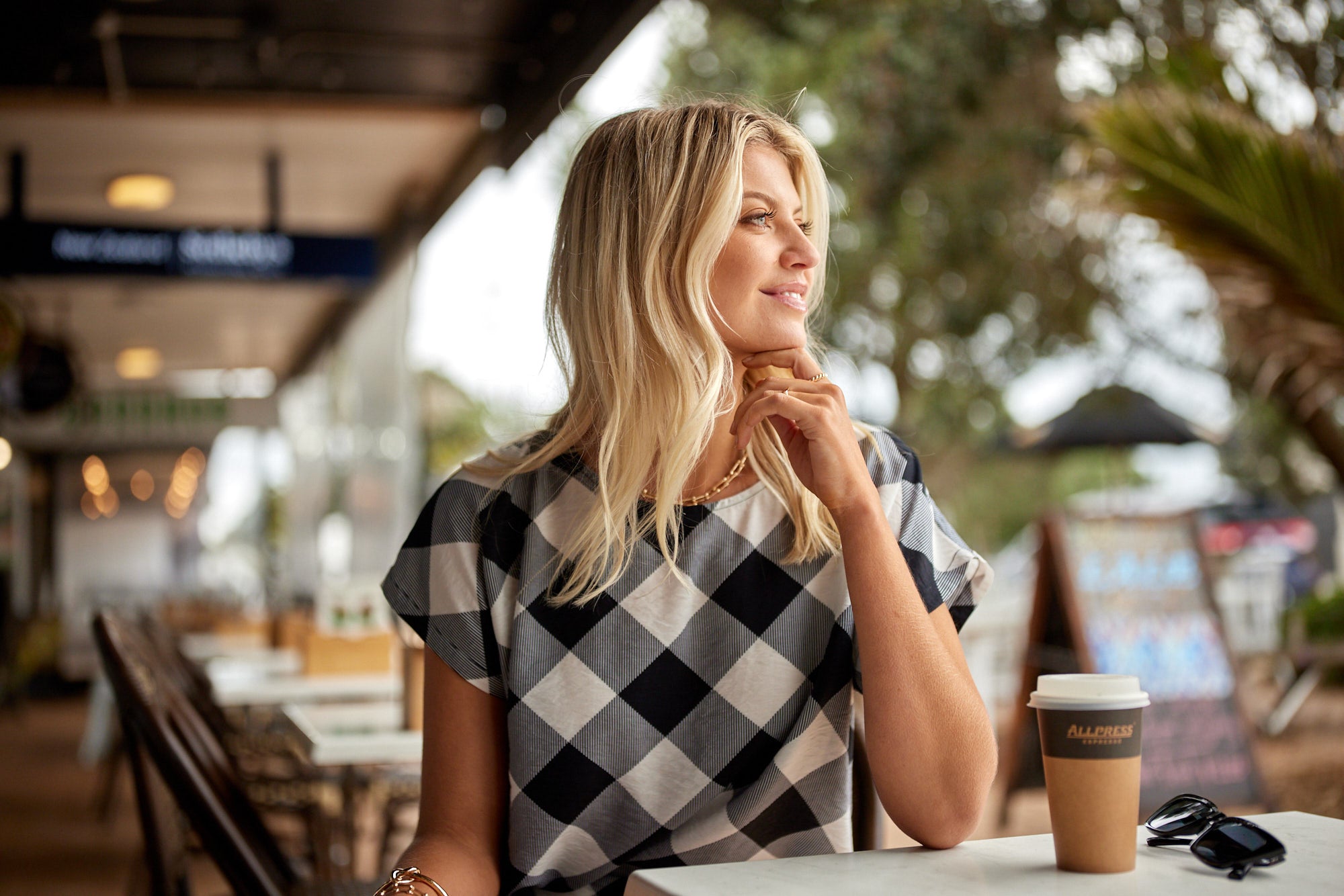 Melani Top Gingham