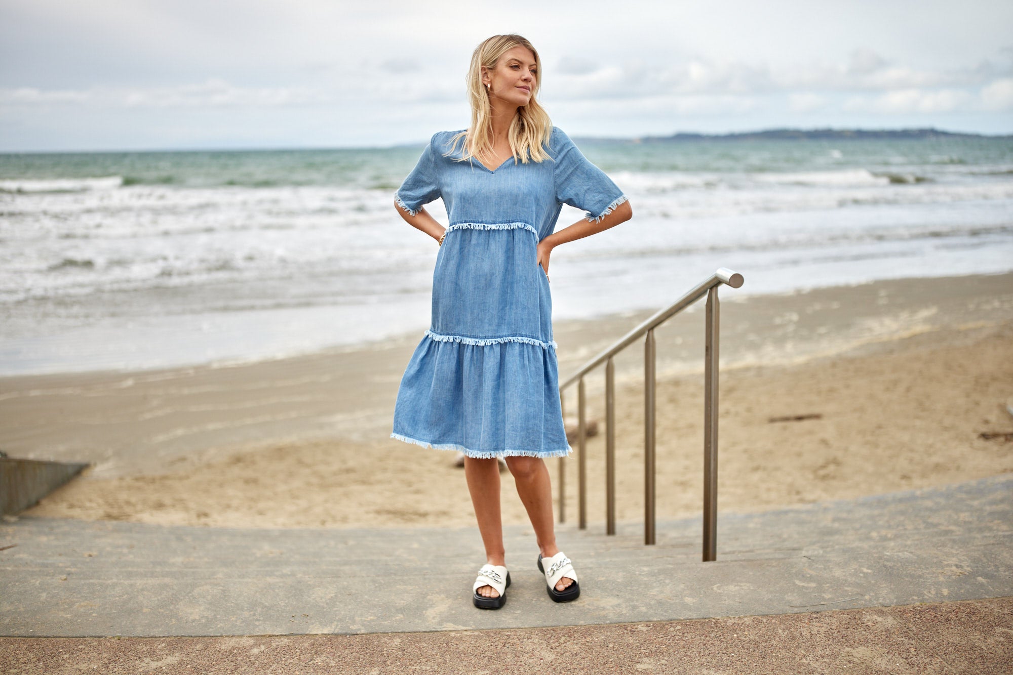 Beatrice Dress Chambray