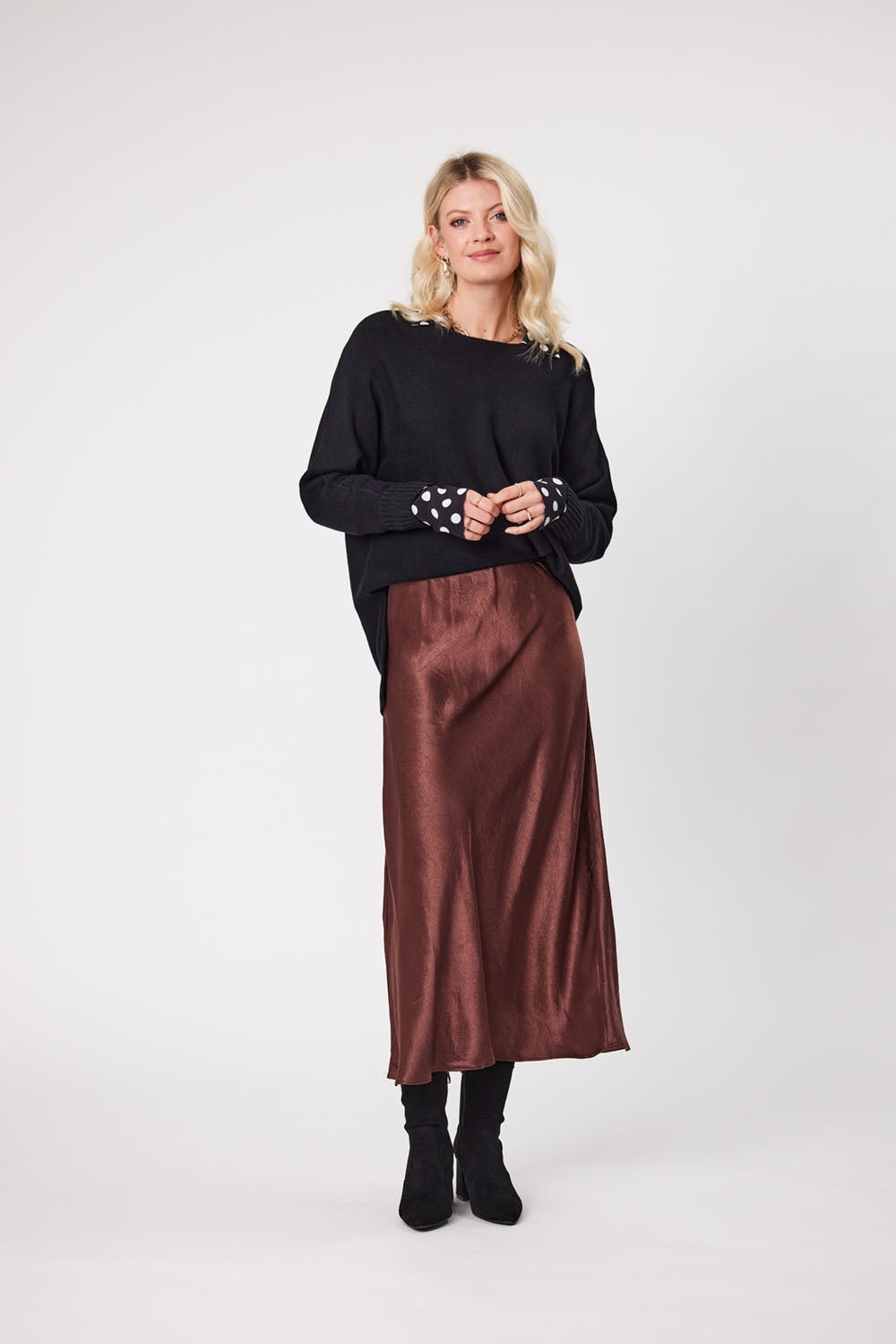 Sharon Skirt Chocolate