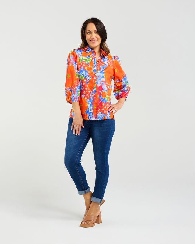 Juliette Blouse Retro Rose