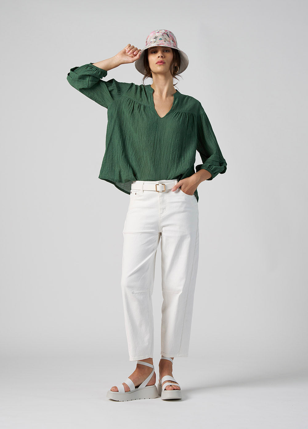 Chroma Blouse Palm Green