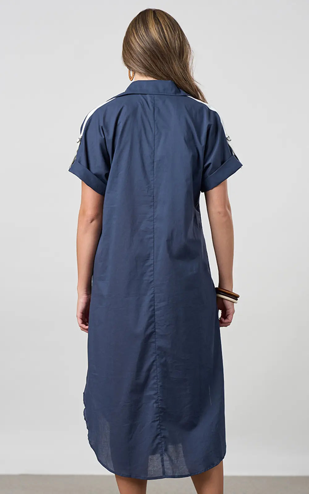 Breeze Shirt Dress Navy